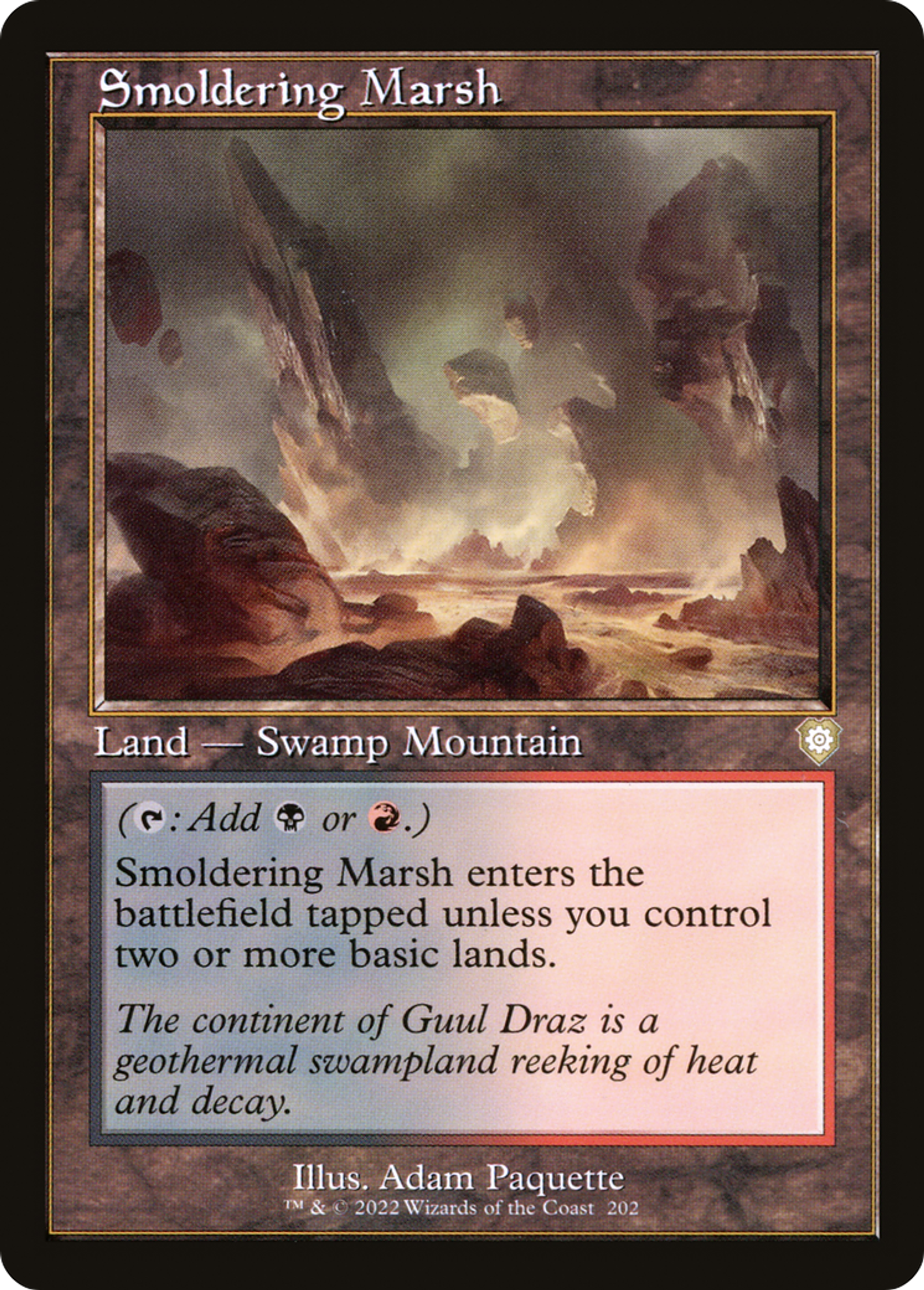 Marécage fumant — The Brothers' War Commander — Magic: The Gathering