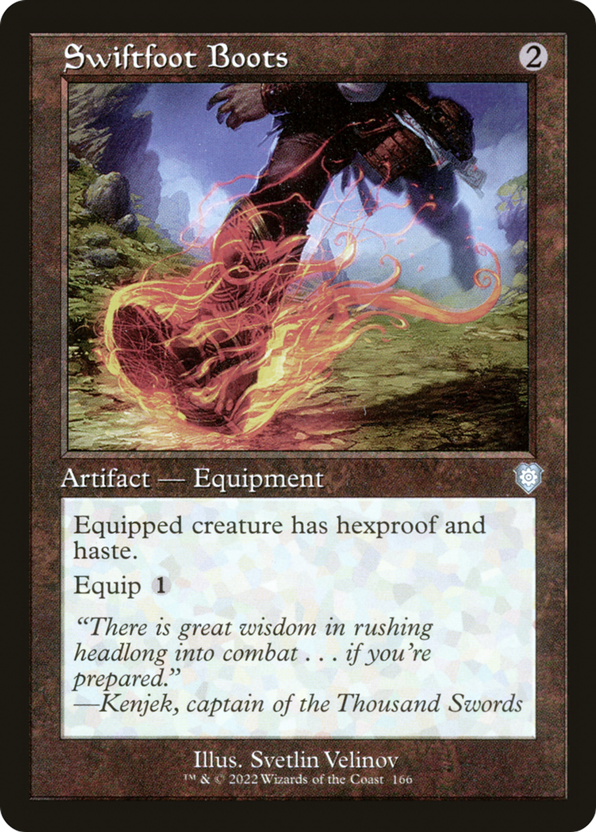 Swiftfoot Boots — The Brothers' War Commander — Magic: The Gathering