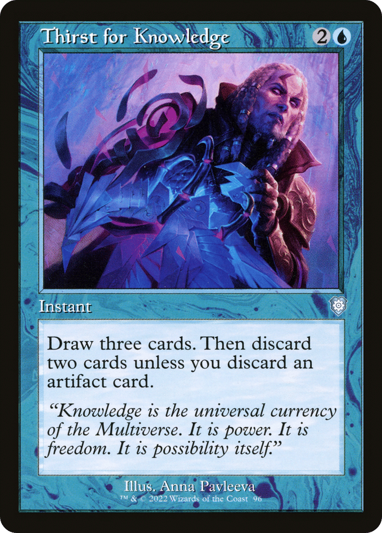 Thirst for Knowledge — The Brothers' War Commander — Magic: The Gathering