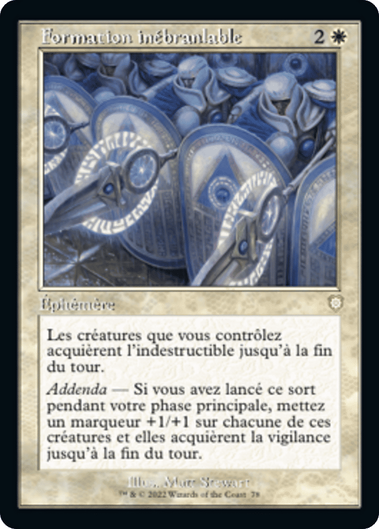 Formation inébranlable — The Brothers' War Commander — Magic: The Gathering