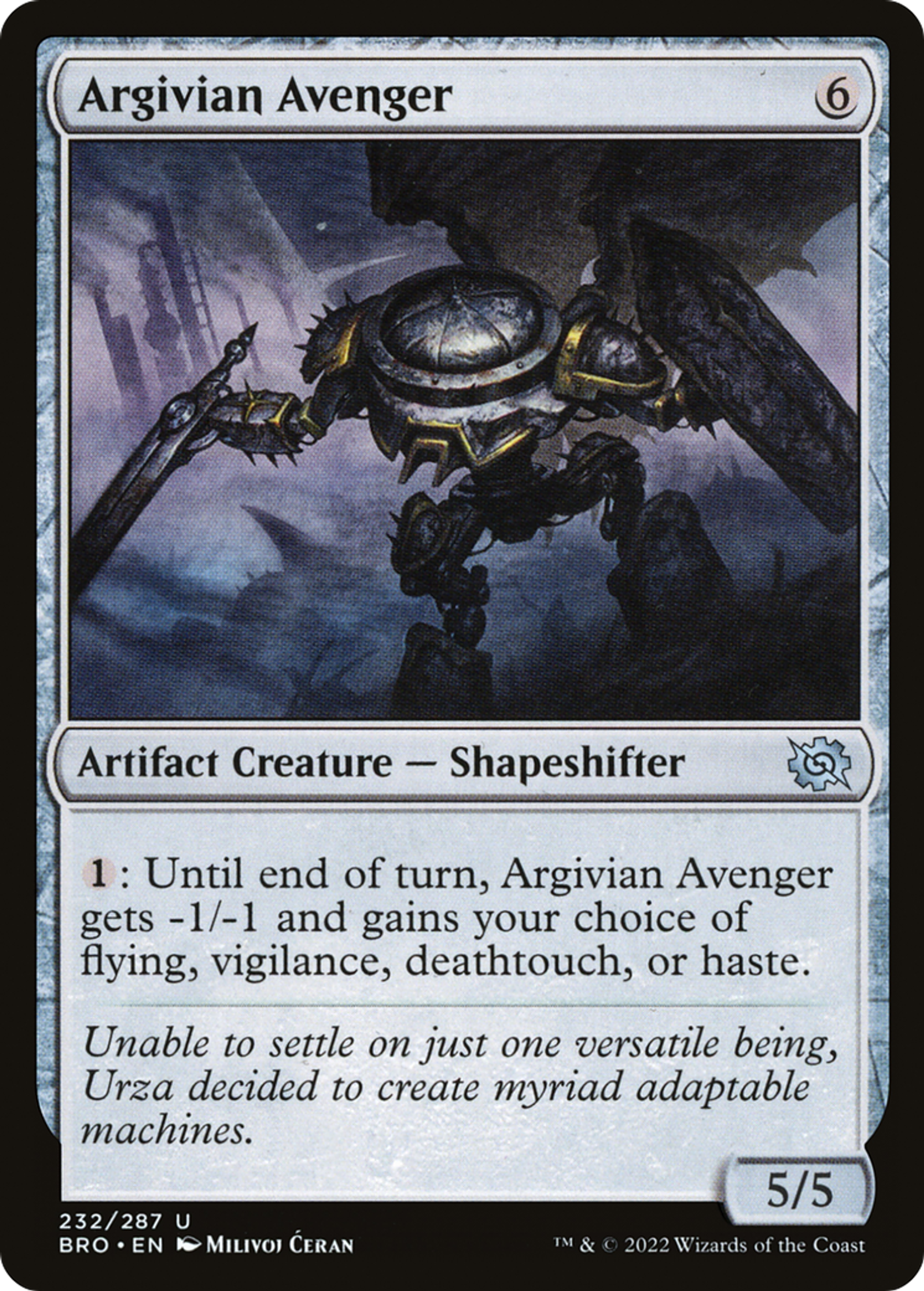Argivian Avenger — The Brothers' War — Magic: The Gathering