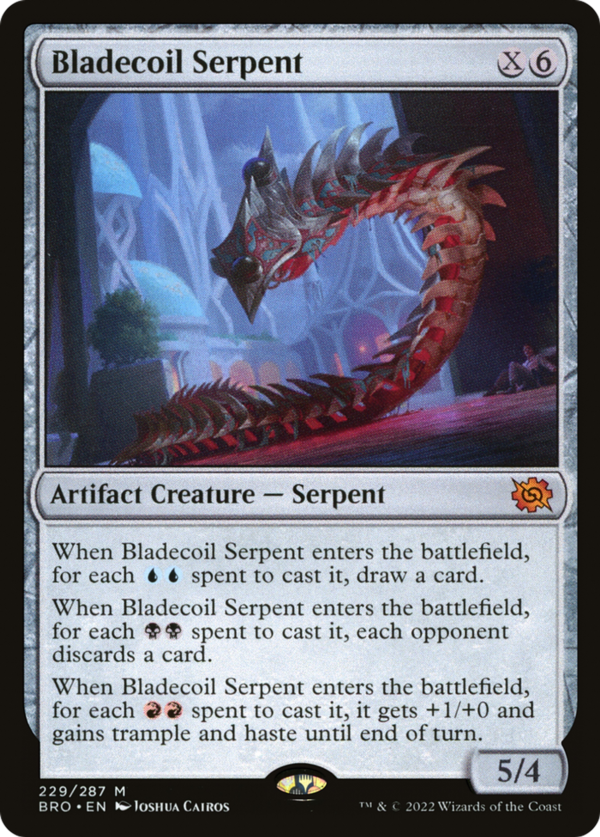 Bladecoil Serpent — The Brothers' War — Magic: The Gathering