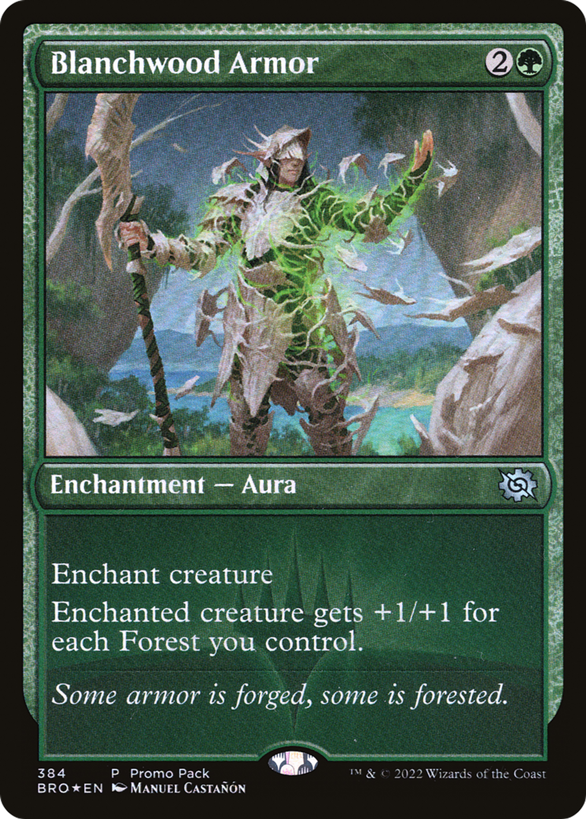 Blanchwood Armor — The Brothers' War — Magic: The Gathering