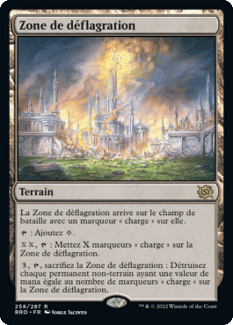 Zone de déflagration — The Brothers' War — Magic: The Gathering