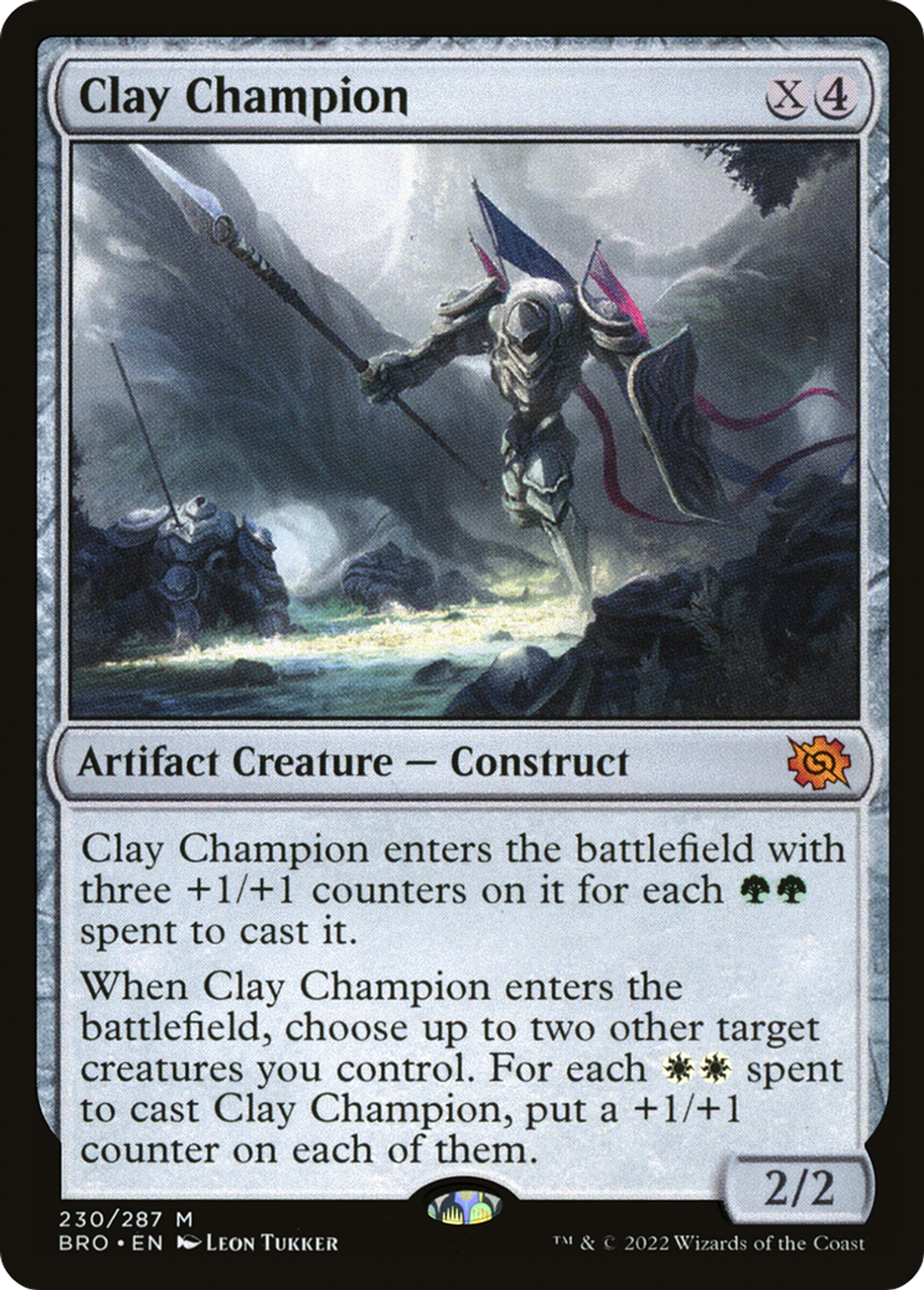 Champion d'argile — The Brothers' War — Magic: The Gathering