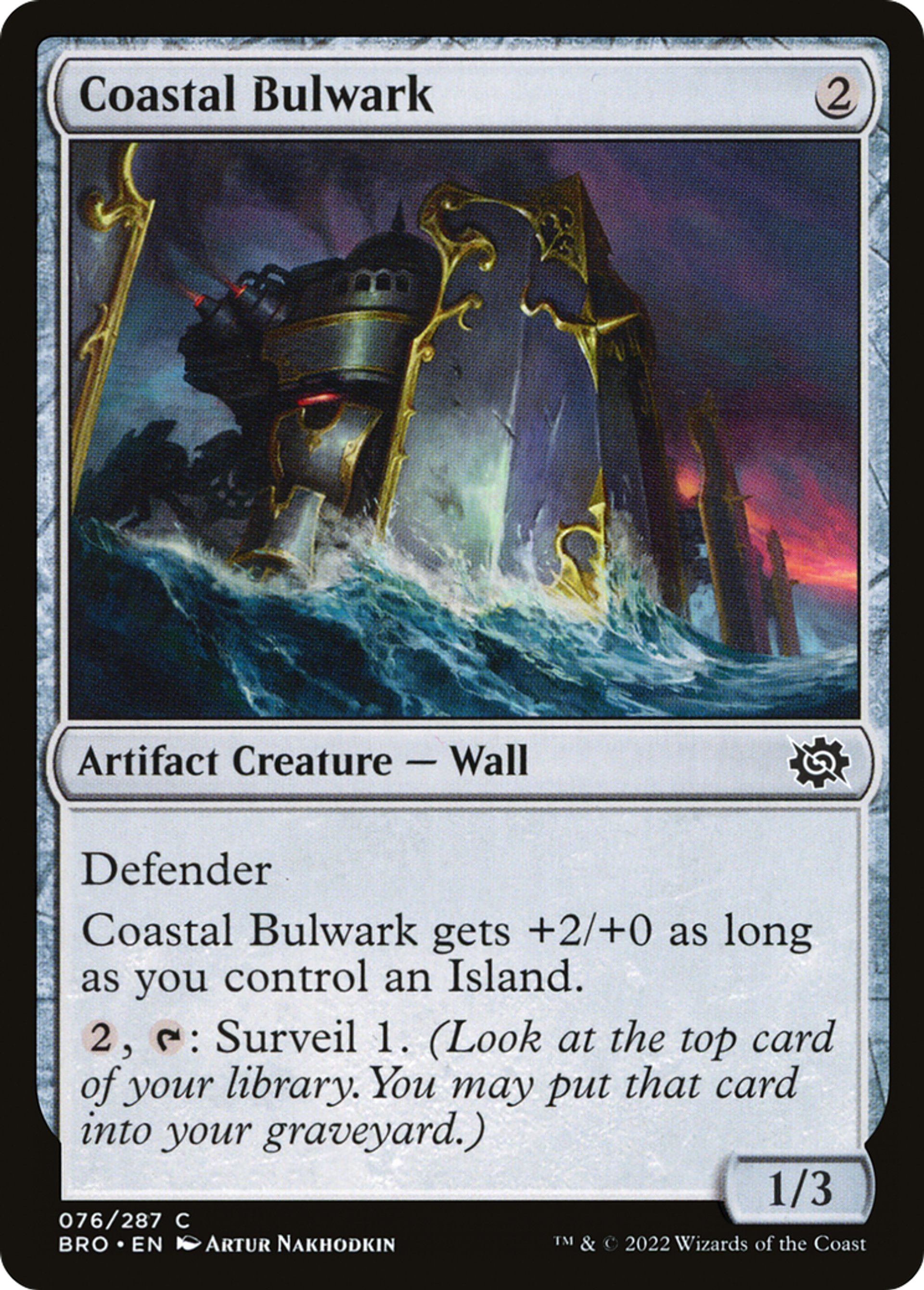 Rempart côtier — The Brothers' War — Magic: The Gathering