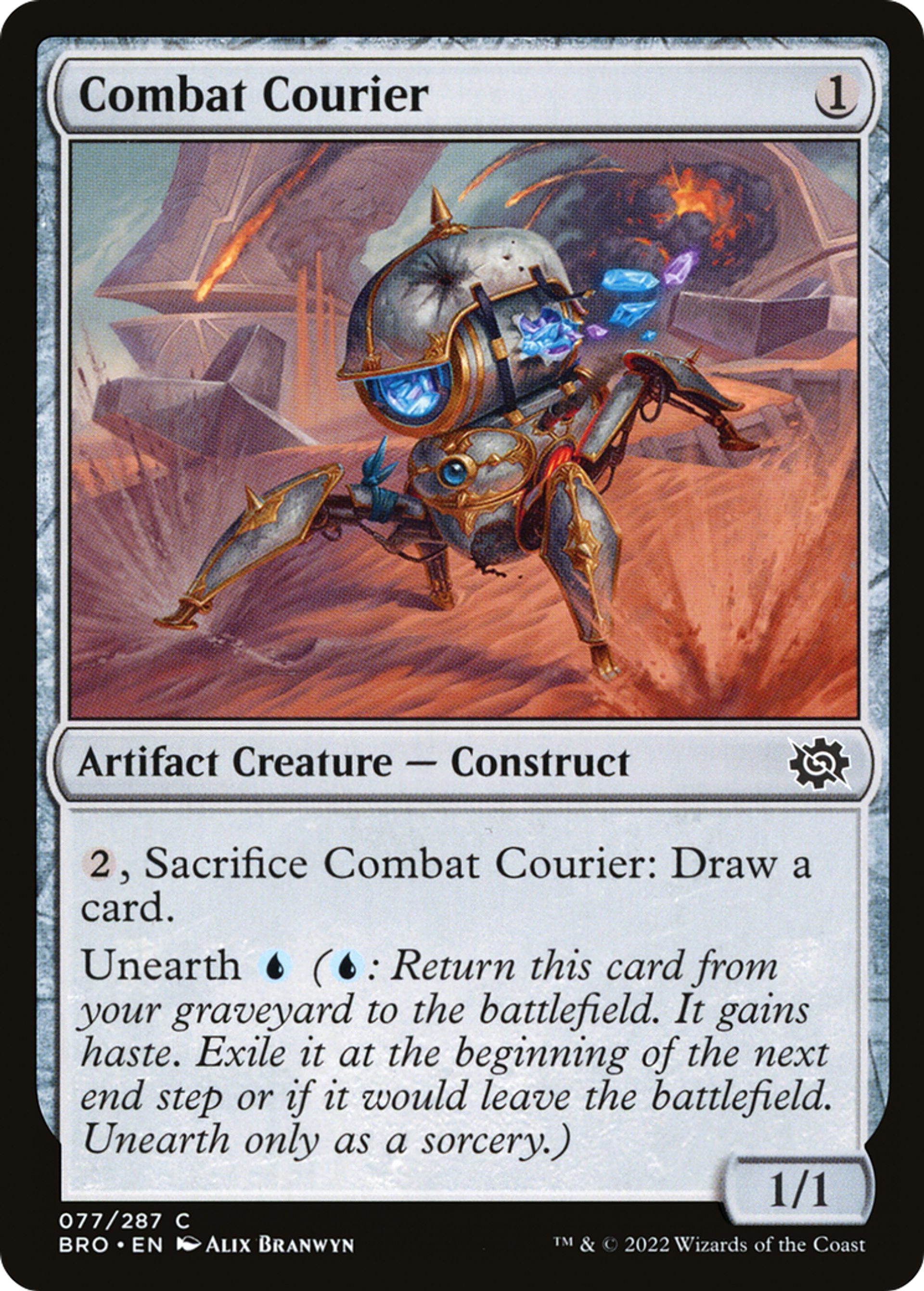 Messager de combat — The Brothers' War — Magic: The Gathering