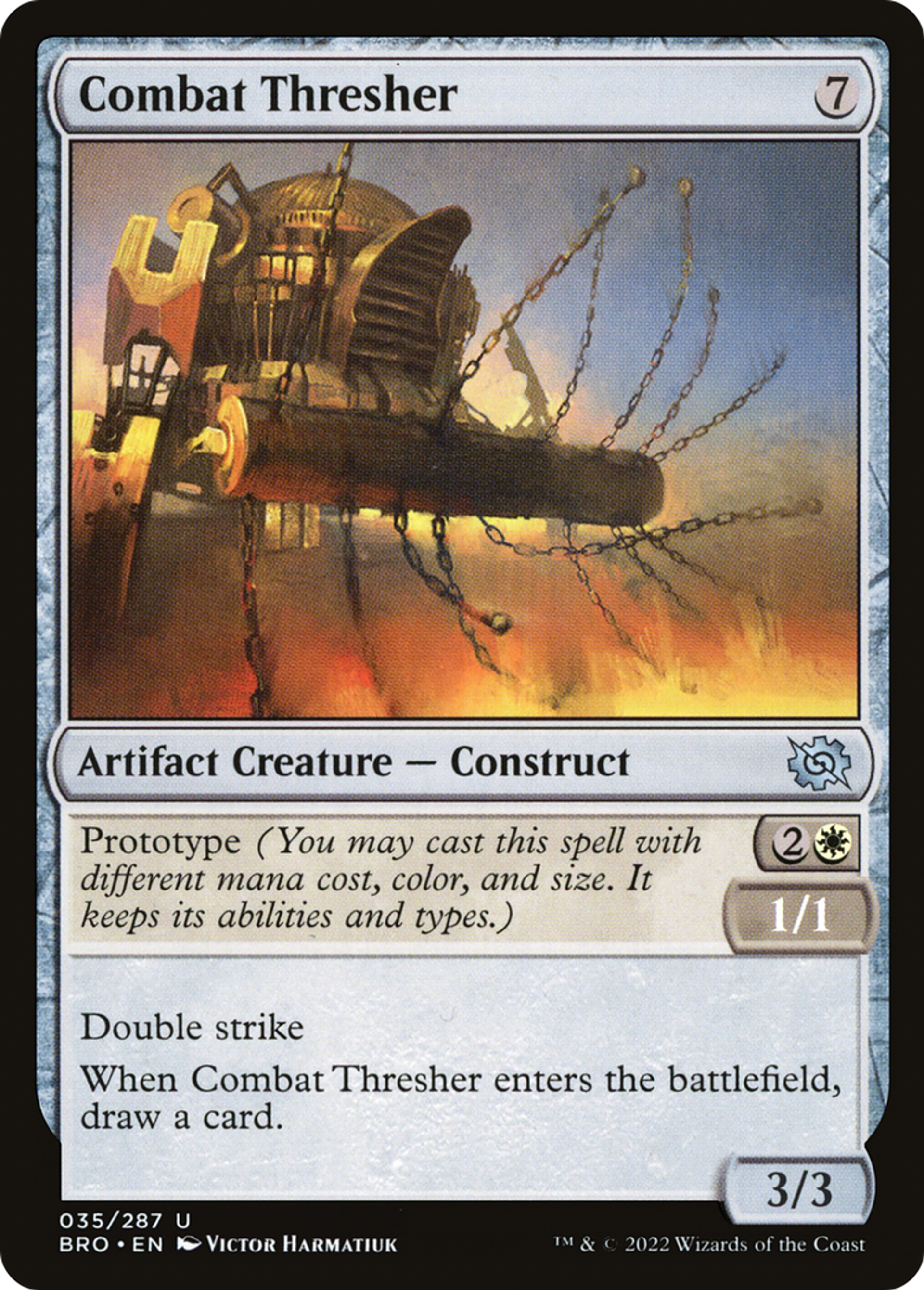Combat Thresher — The Brothers' War — Magic: The Gathering