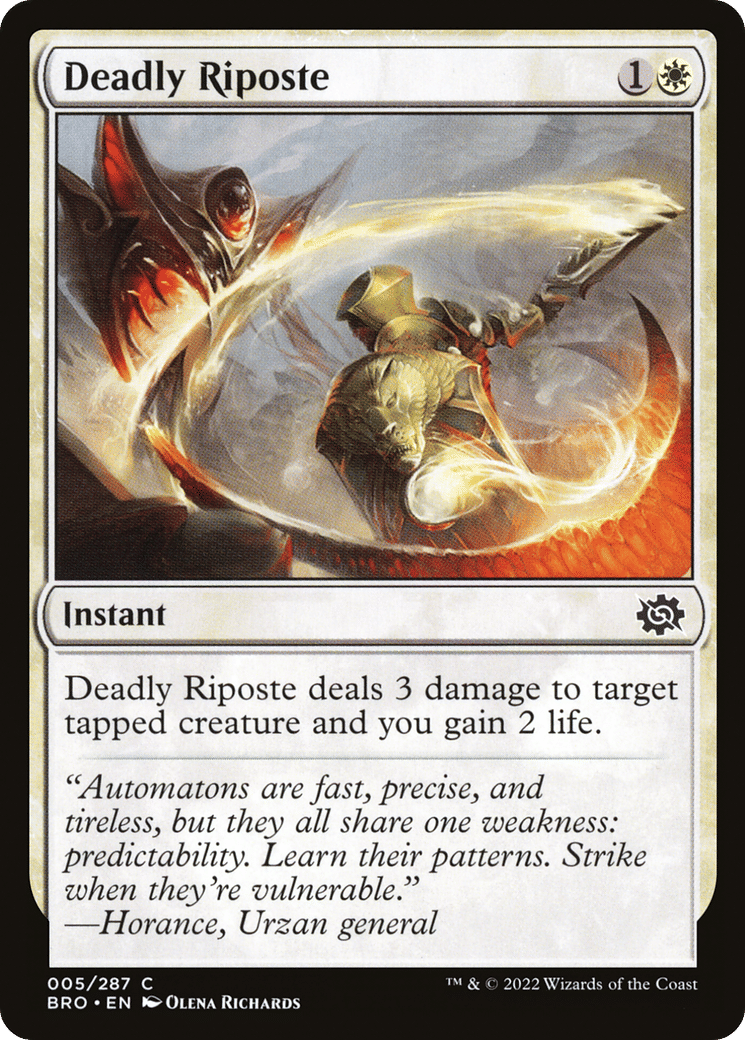 Deadly Riposte — The Brothers' War — Magic: The Gathering