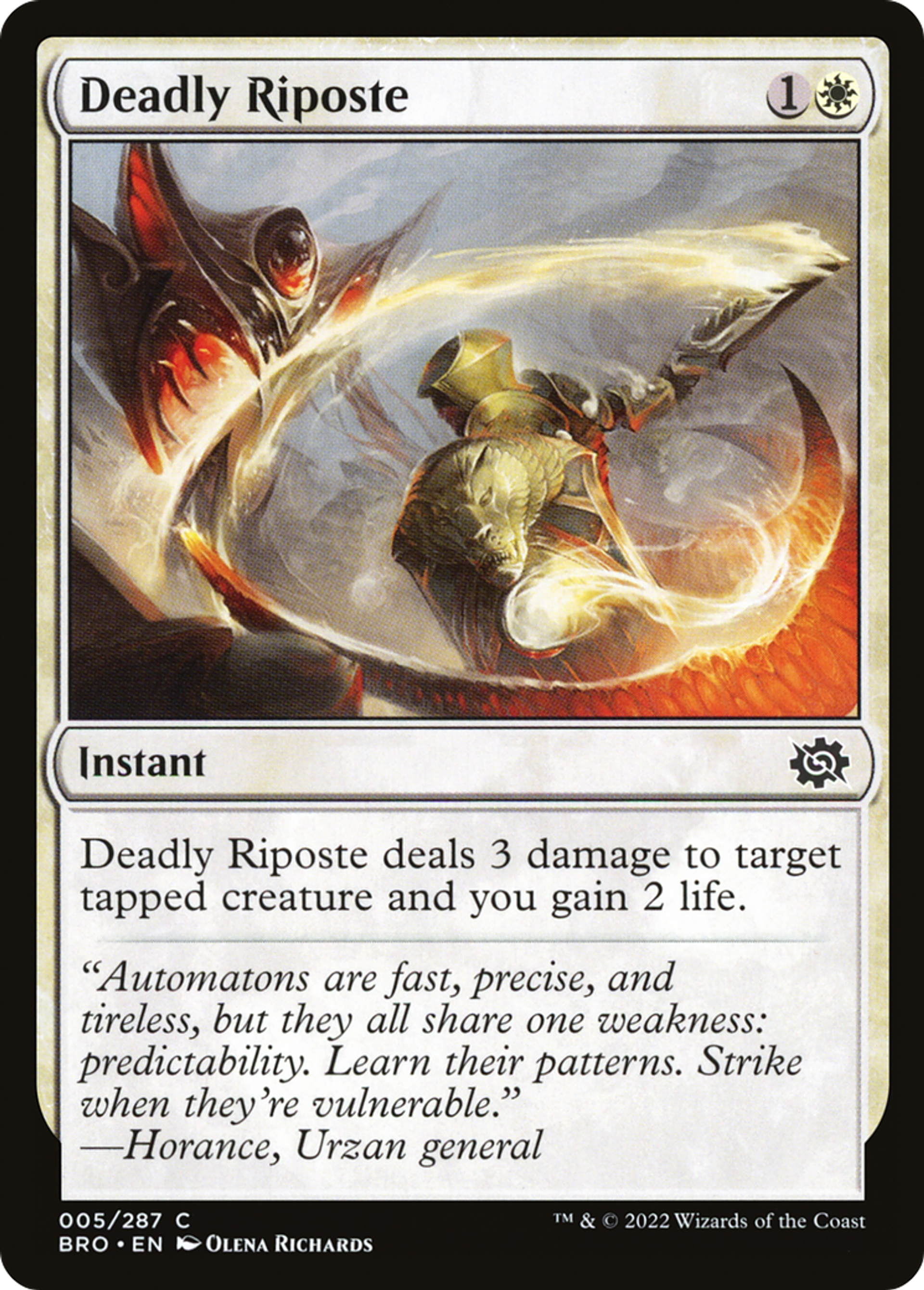 Deadly Riposte — The Brothers' War — Magic: The Gathering