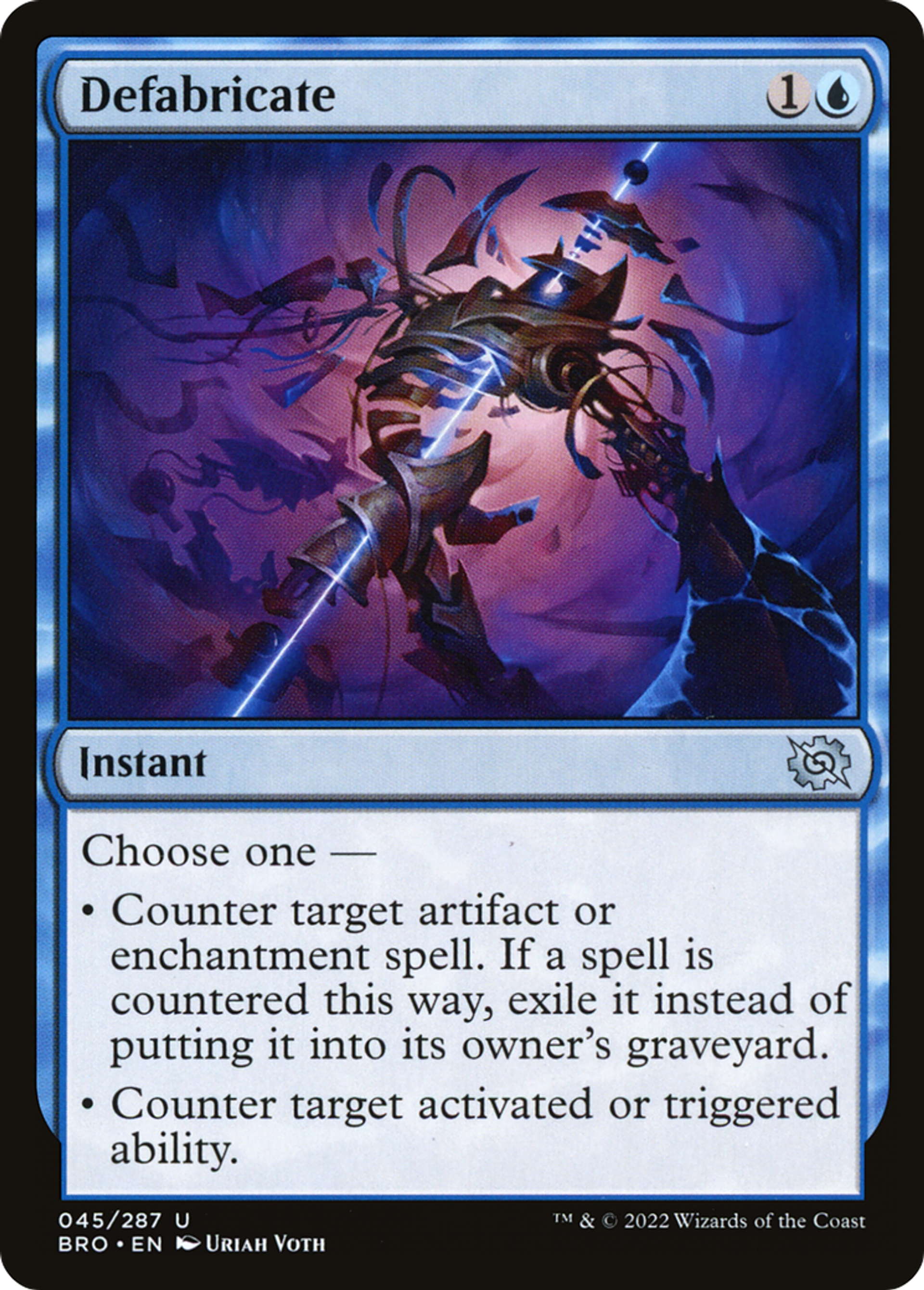 Défabrication — The Brothers' War — Magic: The Gathering