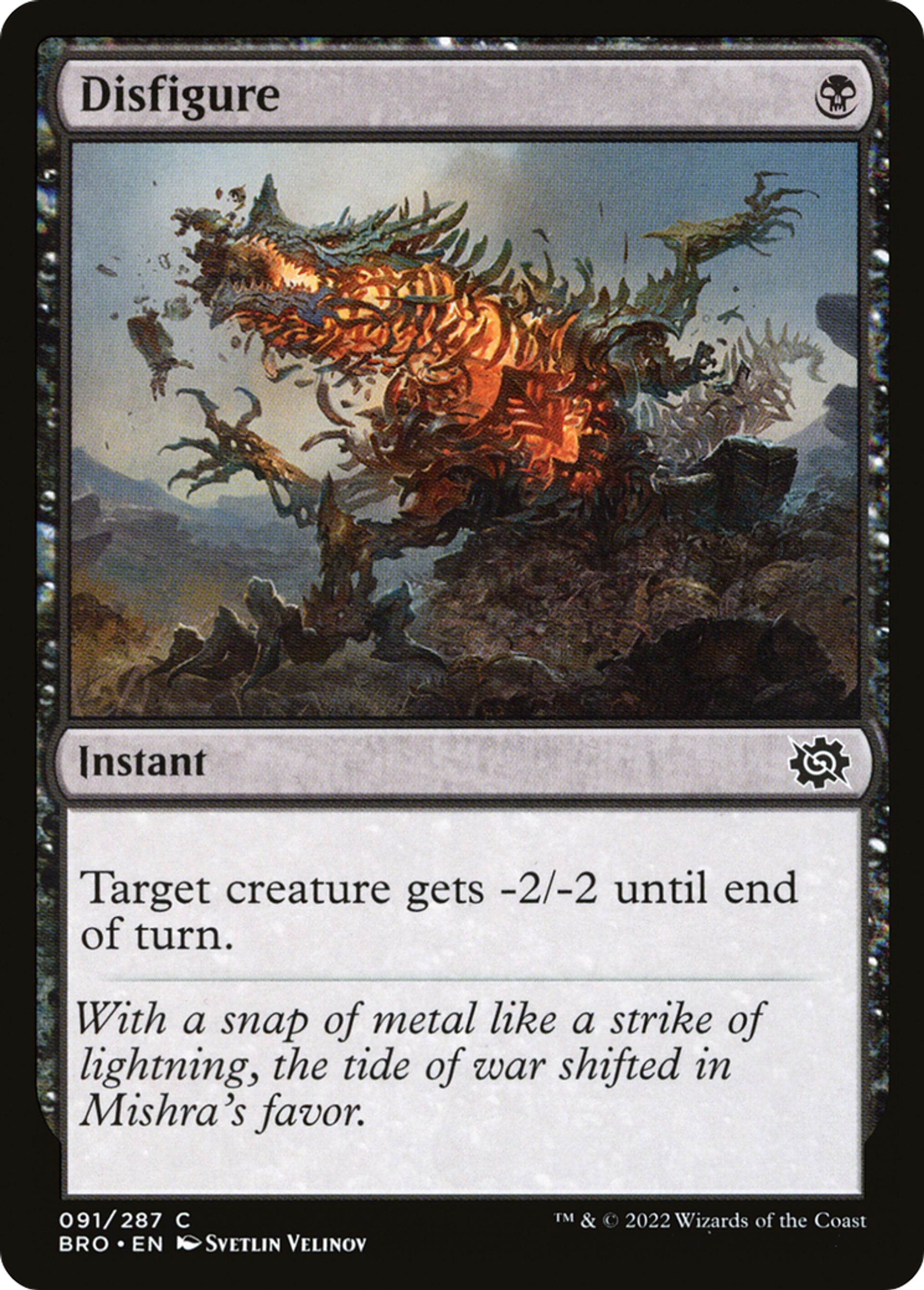 Disfigure — The Brothers' War — Magic: The Gathering