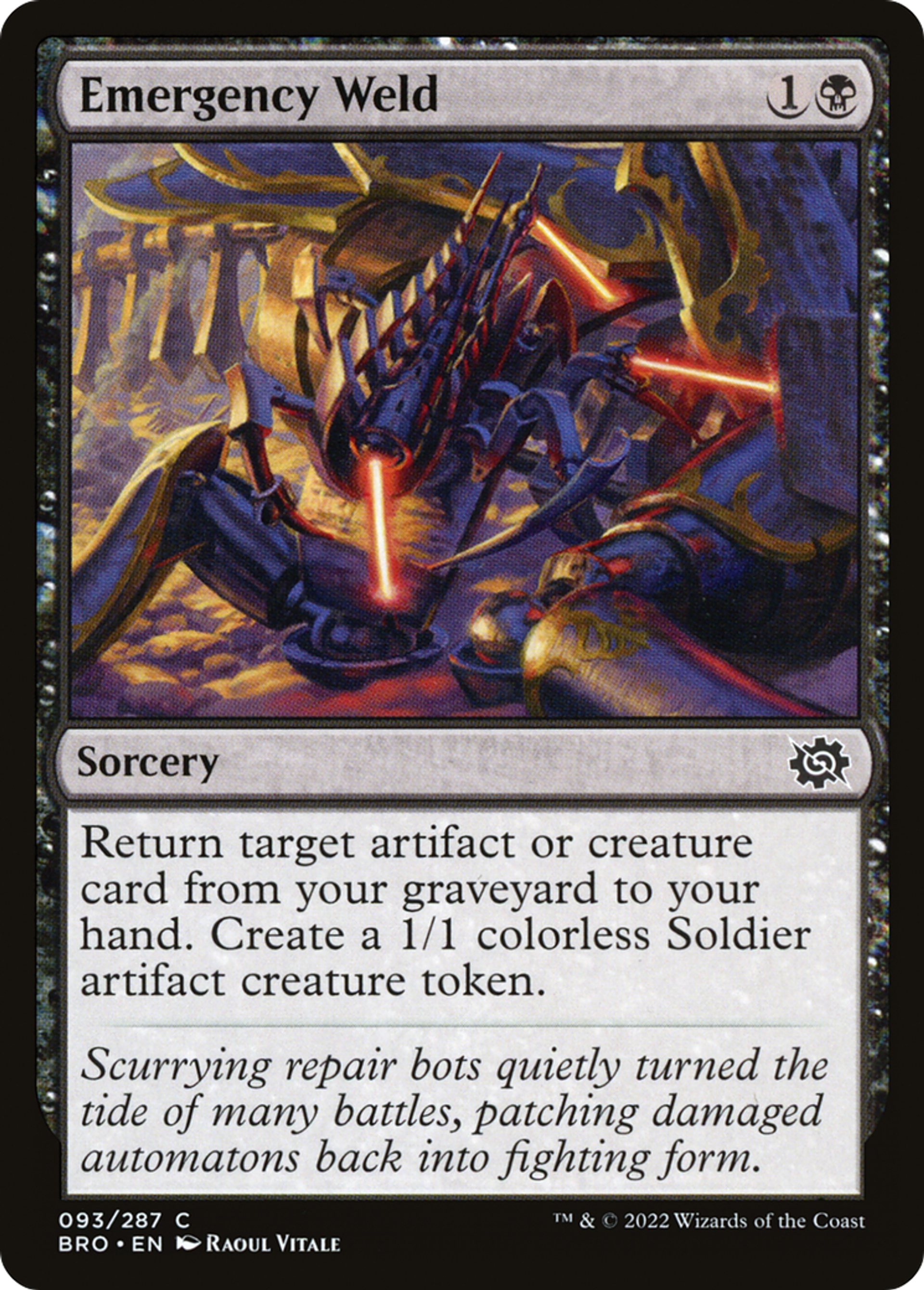 Emergency Weld — The Brothers' War — Magic: The Gathering