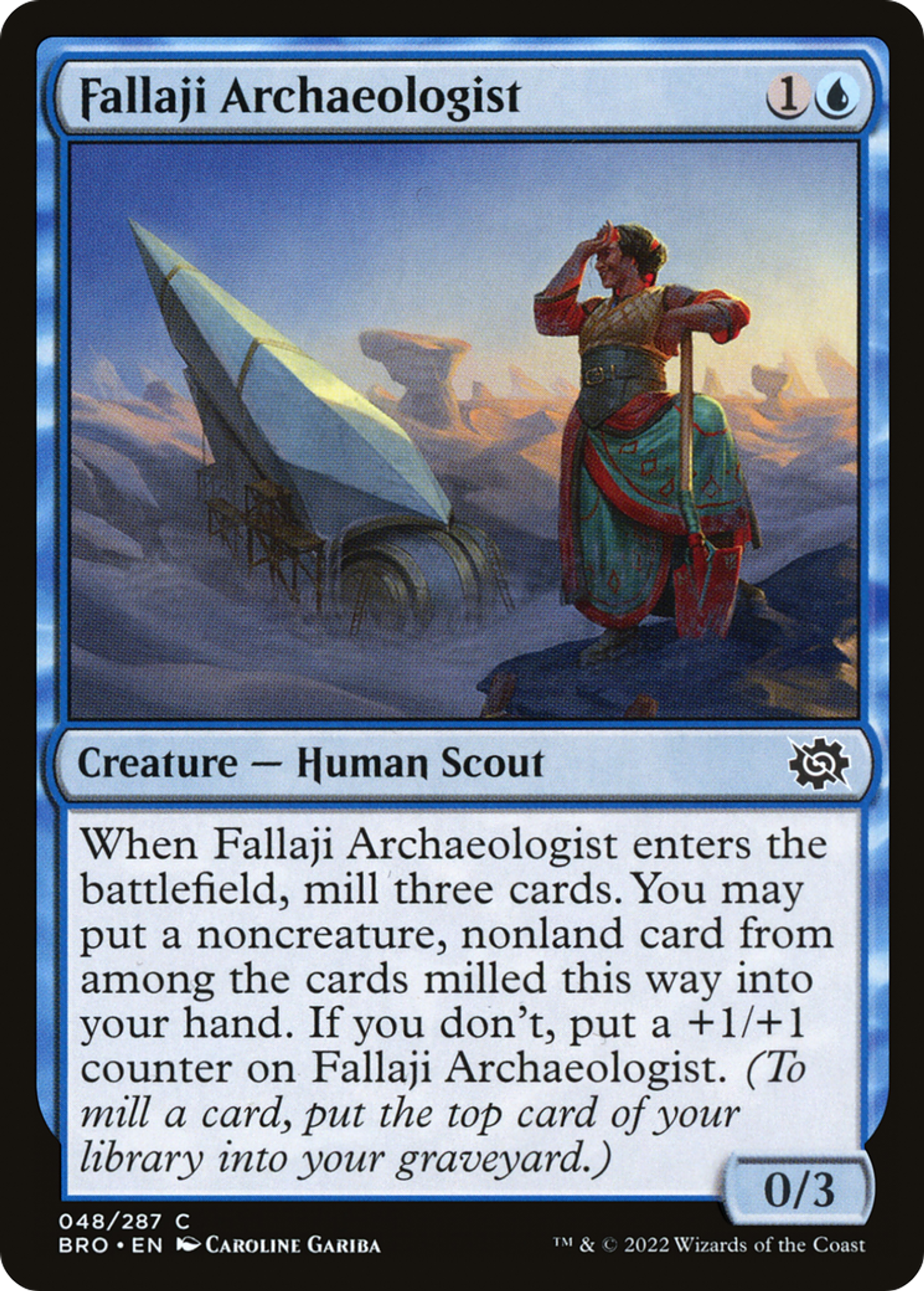 Fallaji Archaeologist — The Brothers' War — Magic: The Gathering