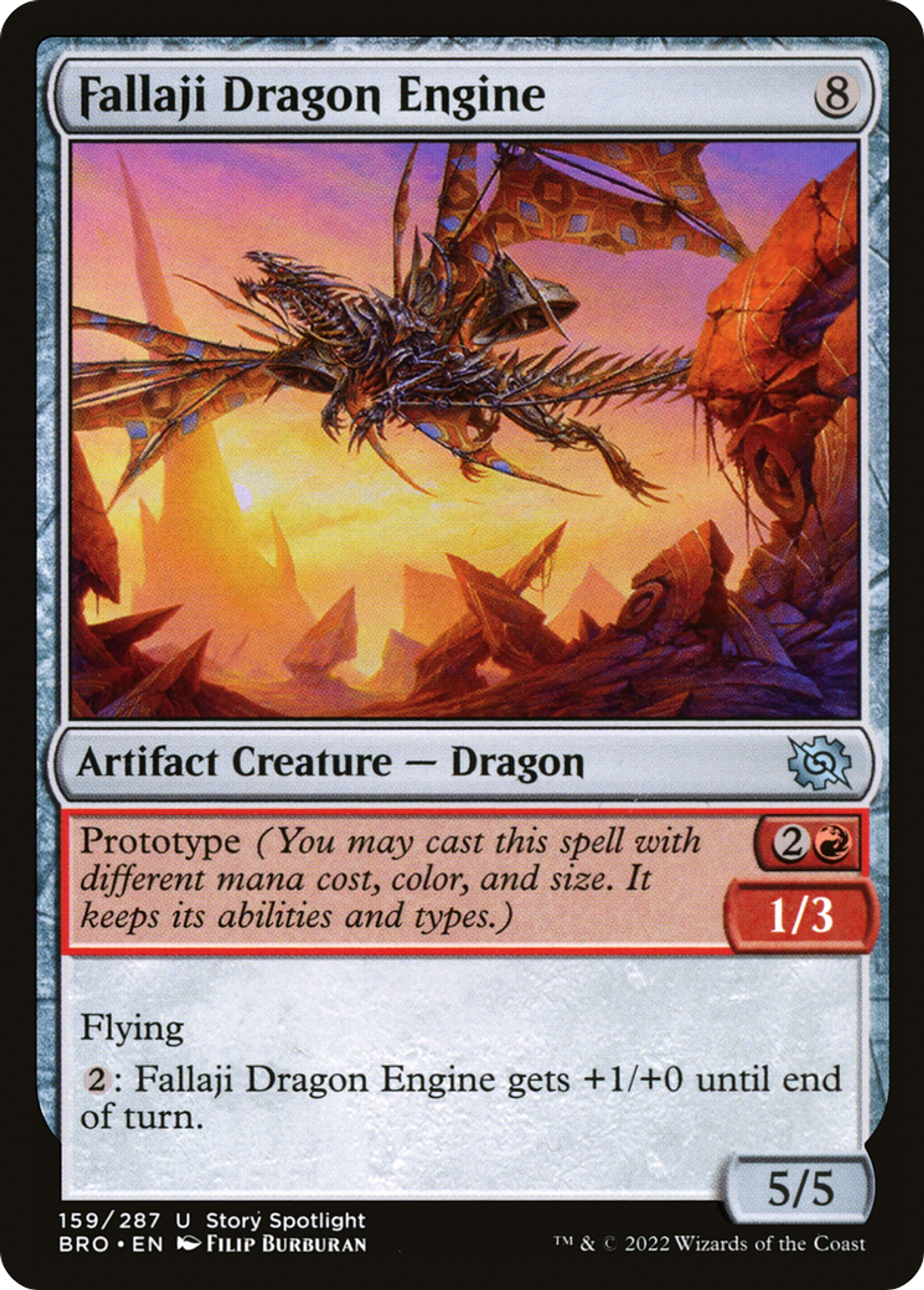 Dragon-machine fallaji — The Brothers' War — Magic: The Gathering