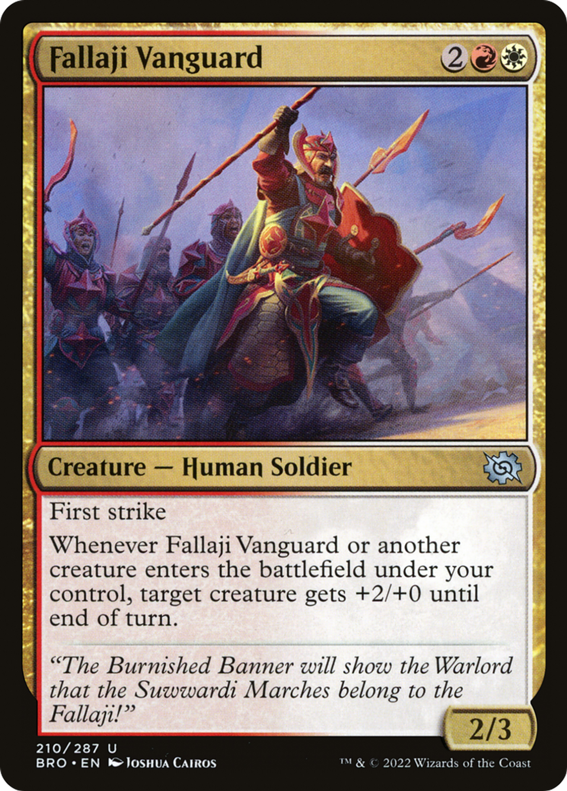 Fallaji Vanguard — The Brothers' War — Magic: The Gathering