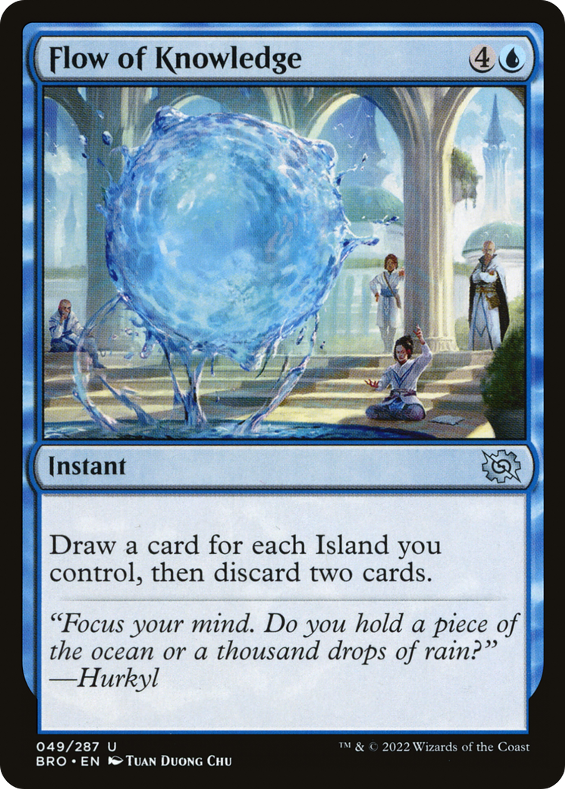 Flot de savoir — The Brothers' War — Magic: The Gathering