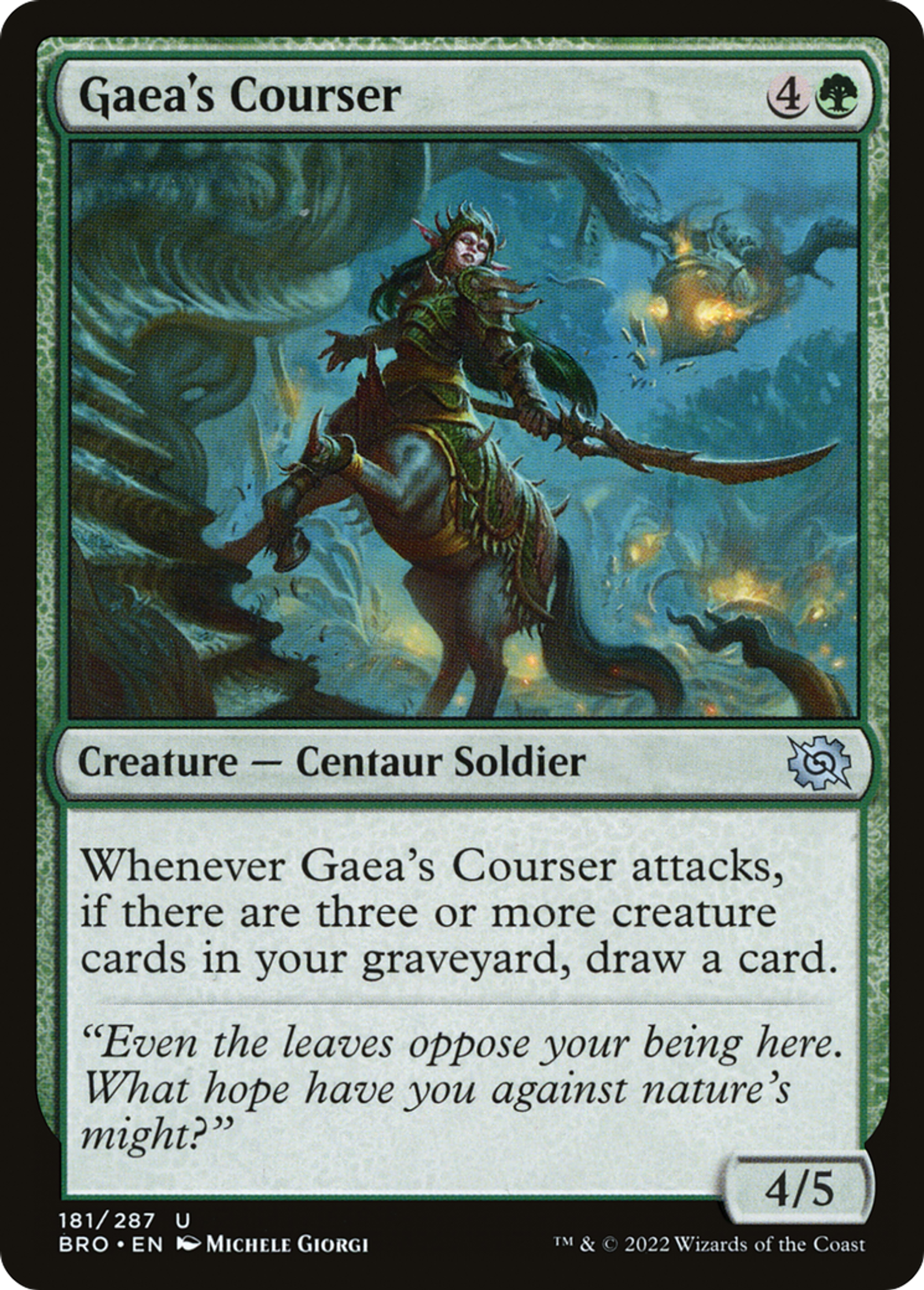 Gaea's Courser — The Brothers' War — Magic: The Gathering
