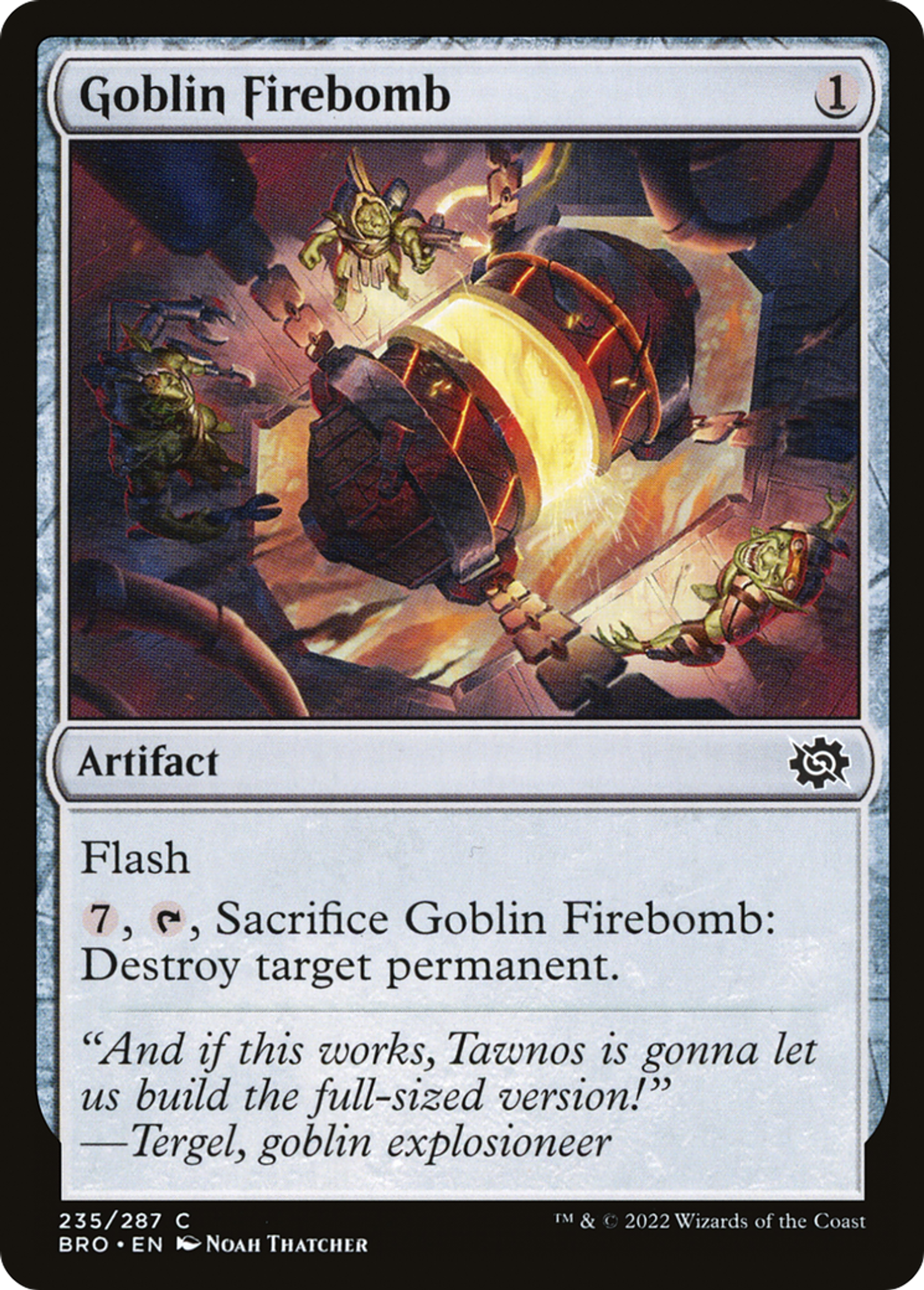 Goblin Firebomb — The Brothers' War — Magic: The Gathering
