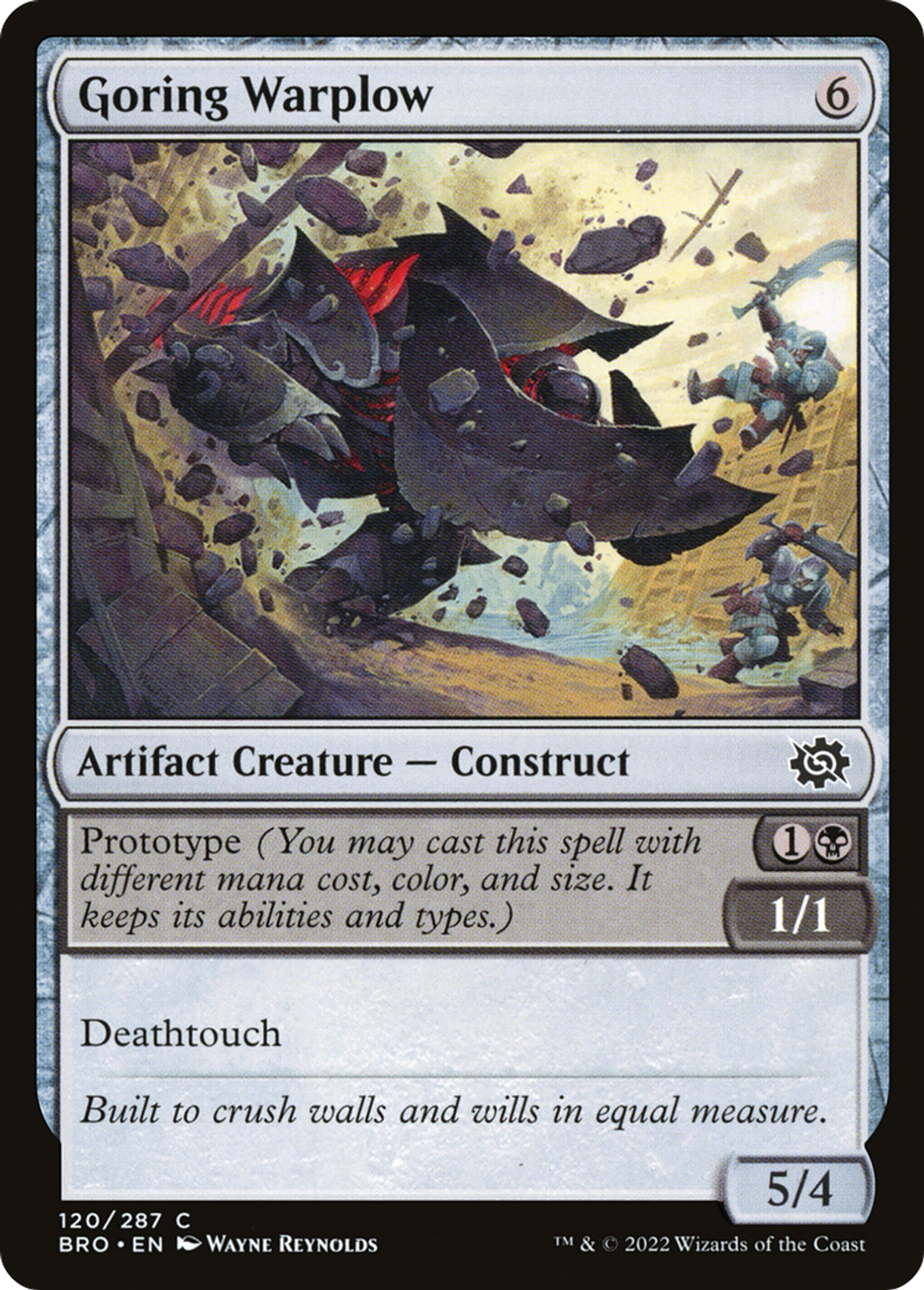 Charrue de guerre éventreuse — The Brothers' War — Magic: The Gathering
