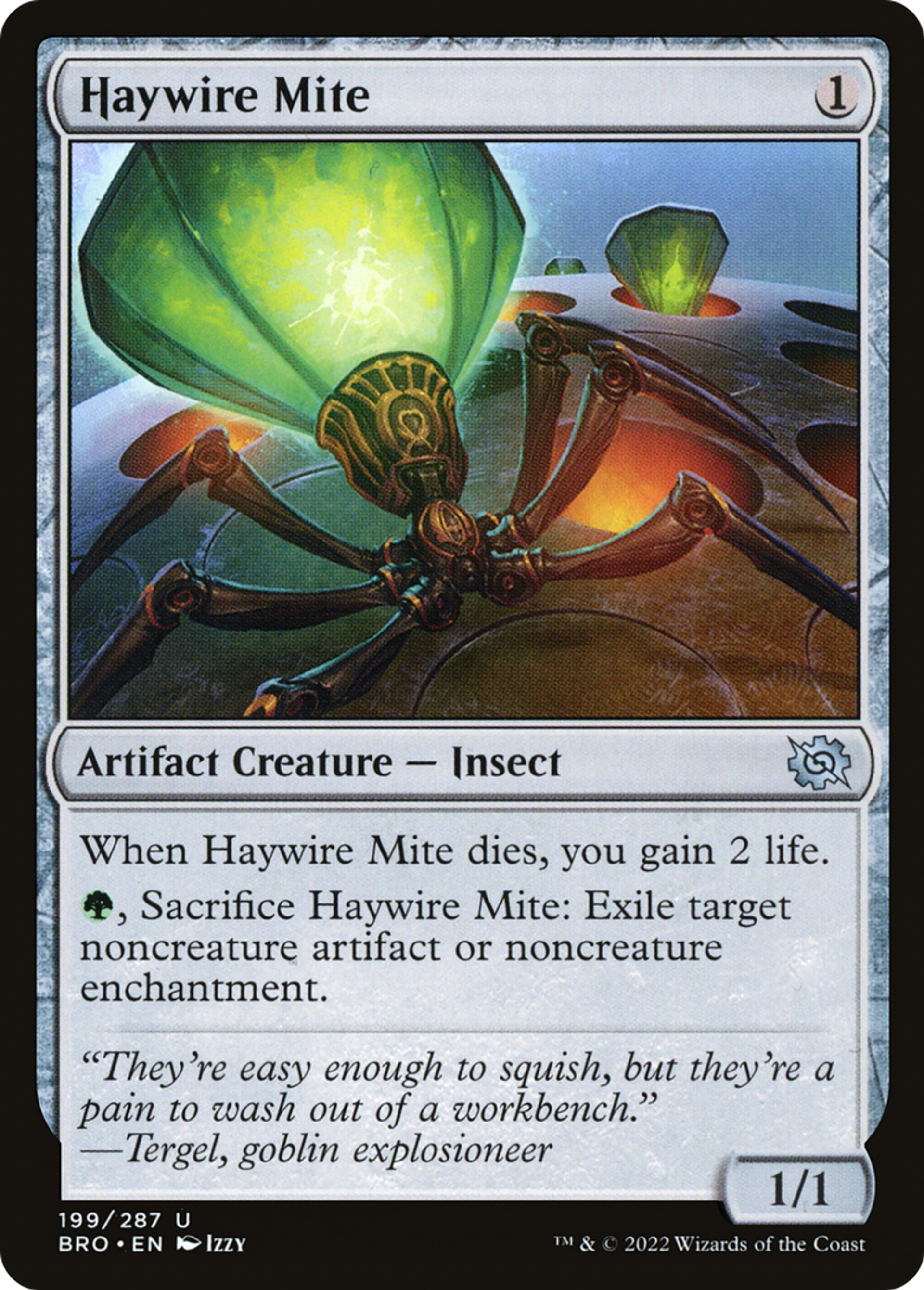 Haywire Mite — The Brothers' War — Magic: The Gathering