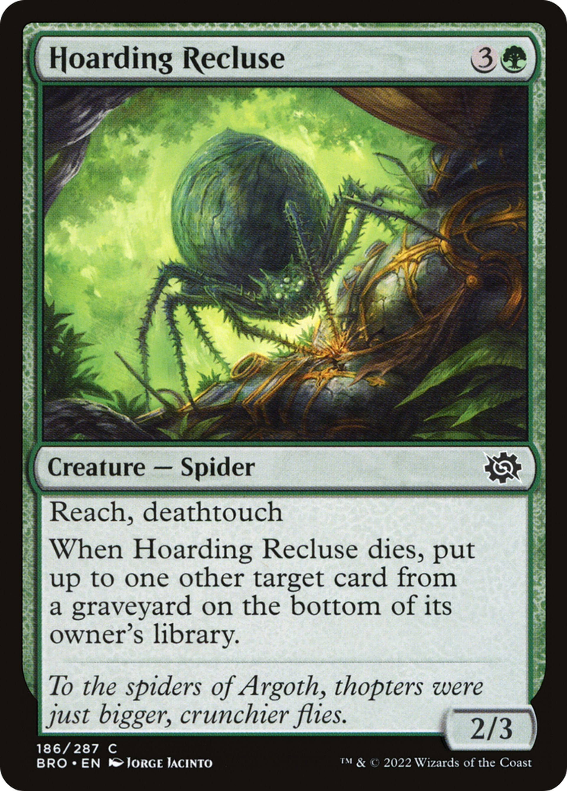 Hoarding Recluse — The Brothers' War — Magic: The Gathering