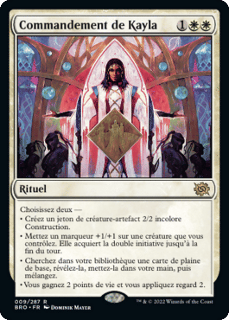 Commandement de Kayla — The Brothers' War — Magic: The Gathering
