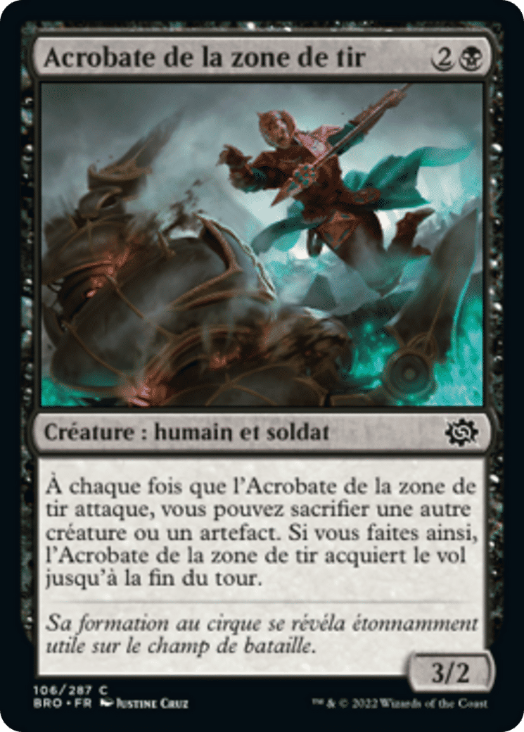 Acrobate de la zone de tir — The Brothers' War — Magic: The Gathering