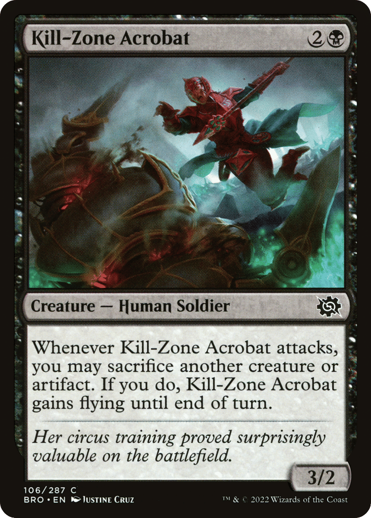 Kill-Zone Acrobat — The Brothers' War — Magic: The Gathering