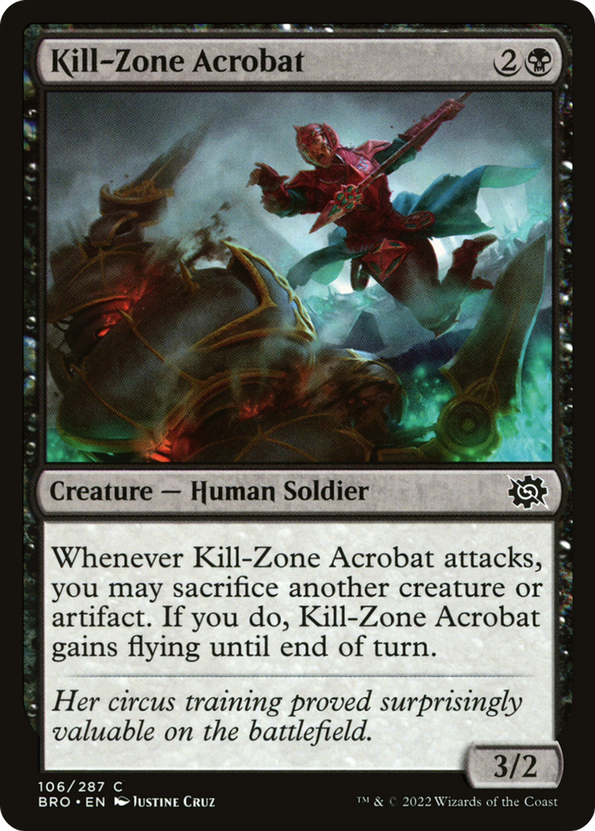 Acrobate de la zone de tir — The Brothers' War — Magic: The Gathering