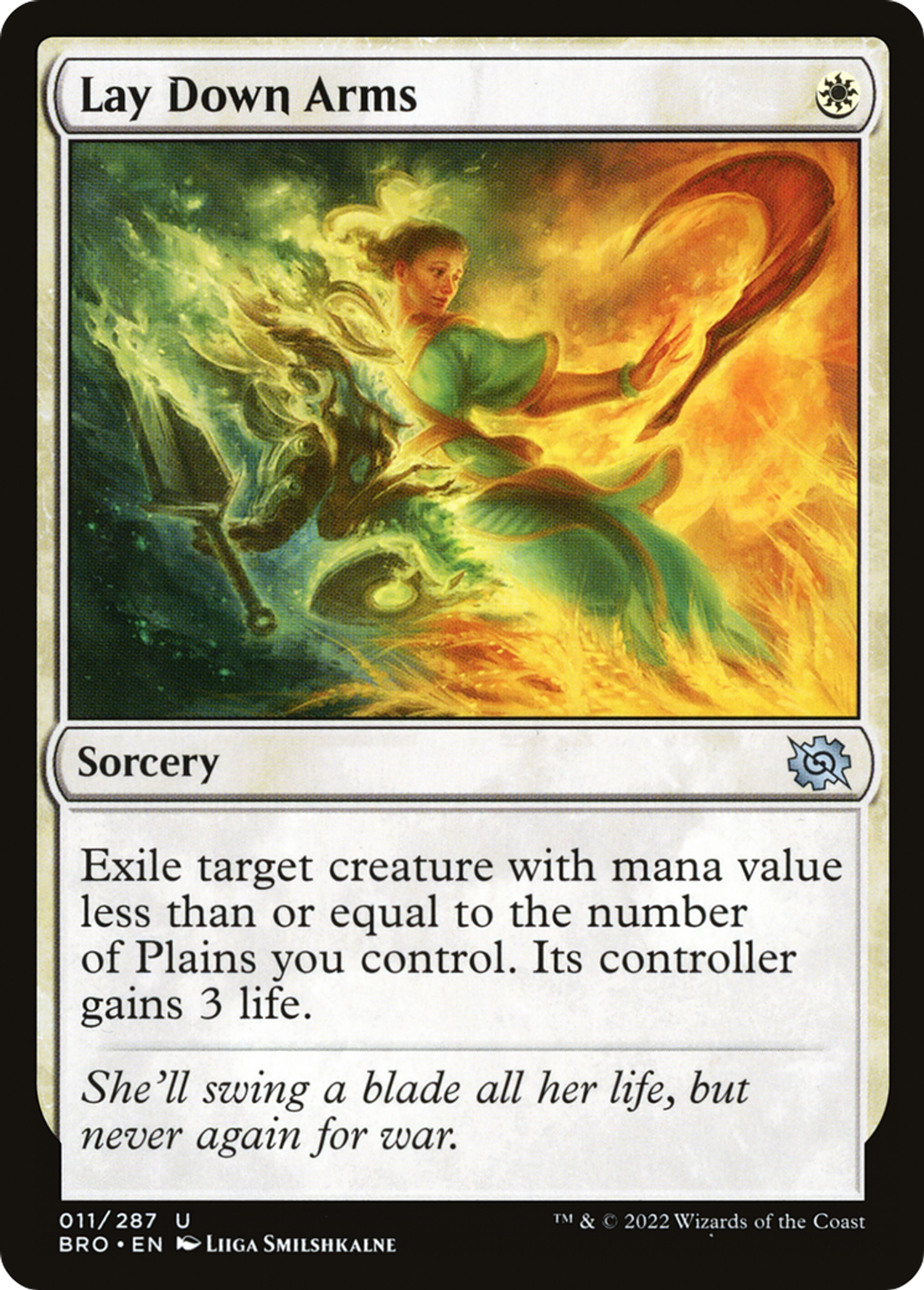 Déposer les armes — The Brothers' War — Magic: The Gathering