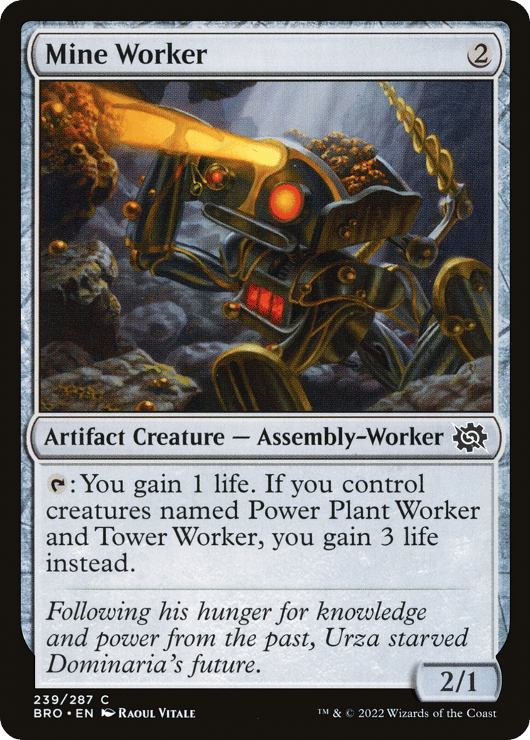 Mine Worker — The Brothers' War — Magic: The Gathering