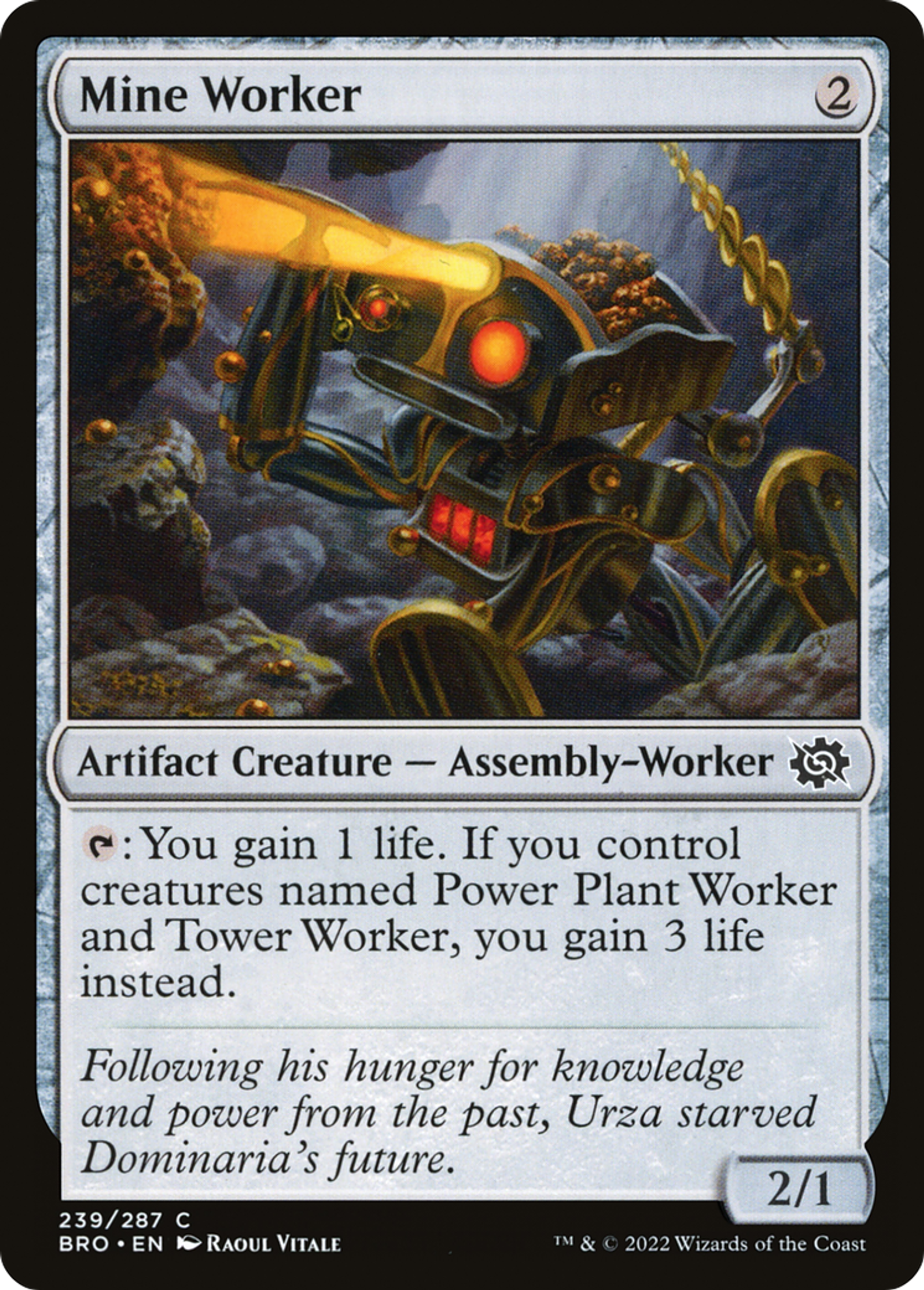 Mine Worker — The Brothers' War — Magic: The Gathering