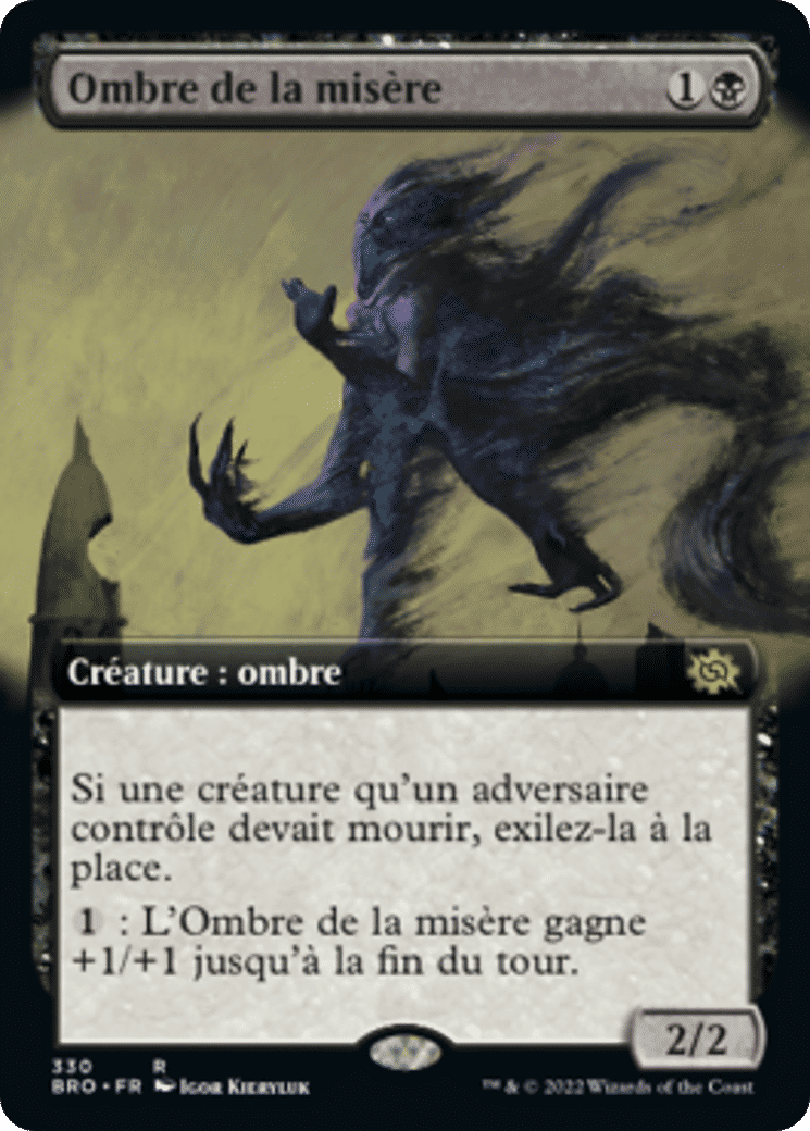Ombre de la misère — The Brothers' War — Magic: The Gathering