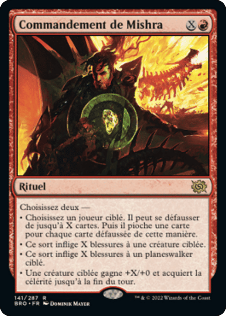 Commandement de Mishra — The Brothers' War — Magic: The Gathering