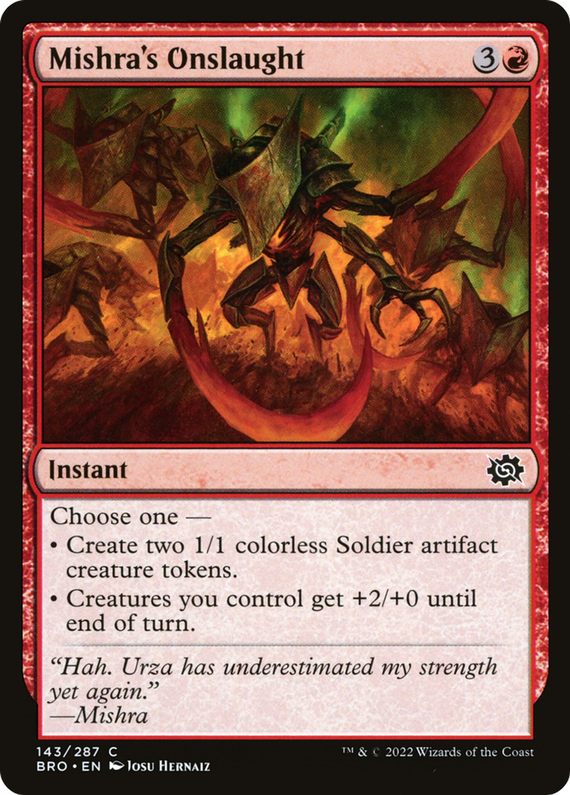 Mishra's Onslaught — The Brothers' War — Magic: The Gathering