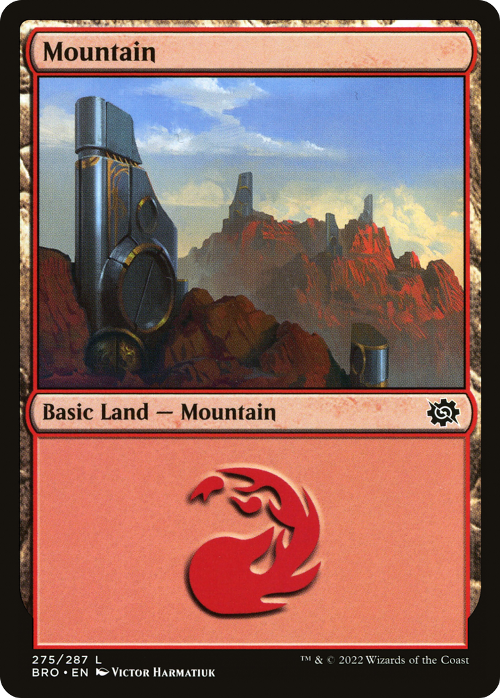 Mountain — The Brothers' War — Magic: The Gathering