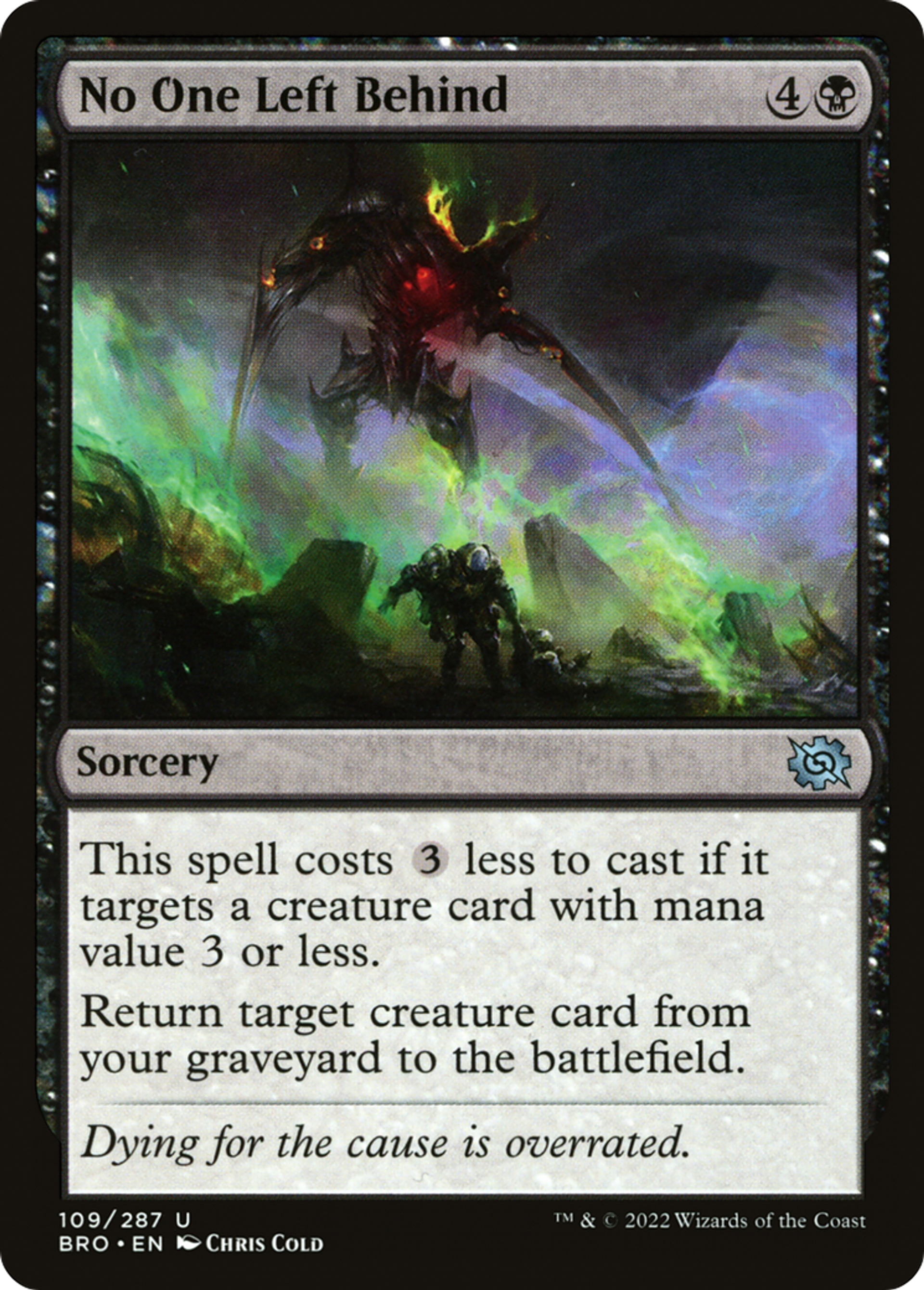 Personne n'est abandonné — The Brothers' War — Magic: The Gathering