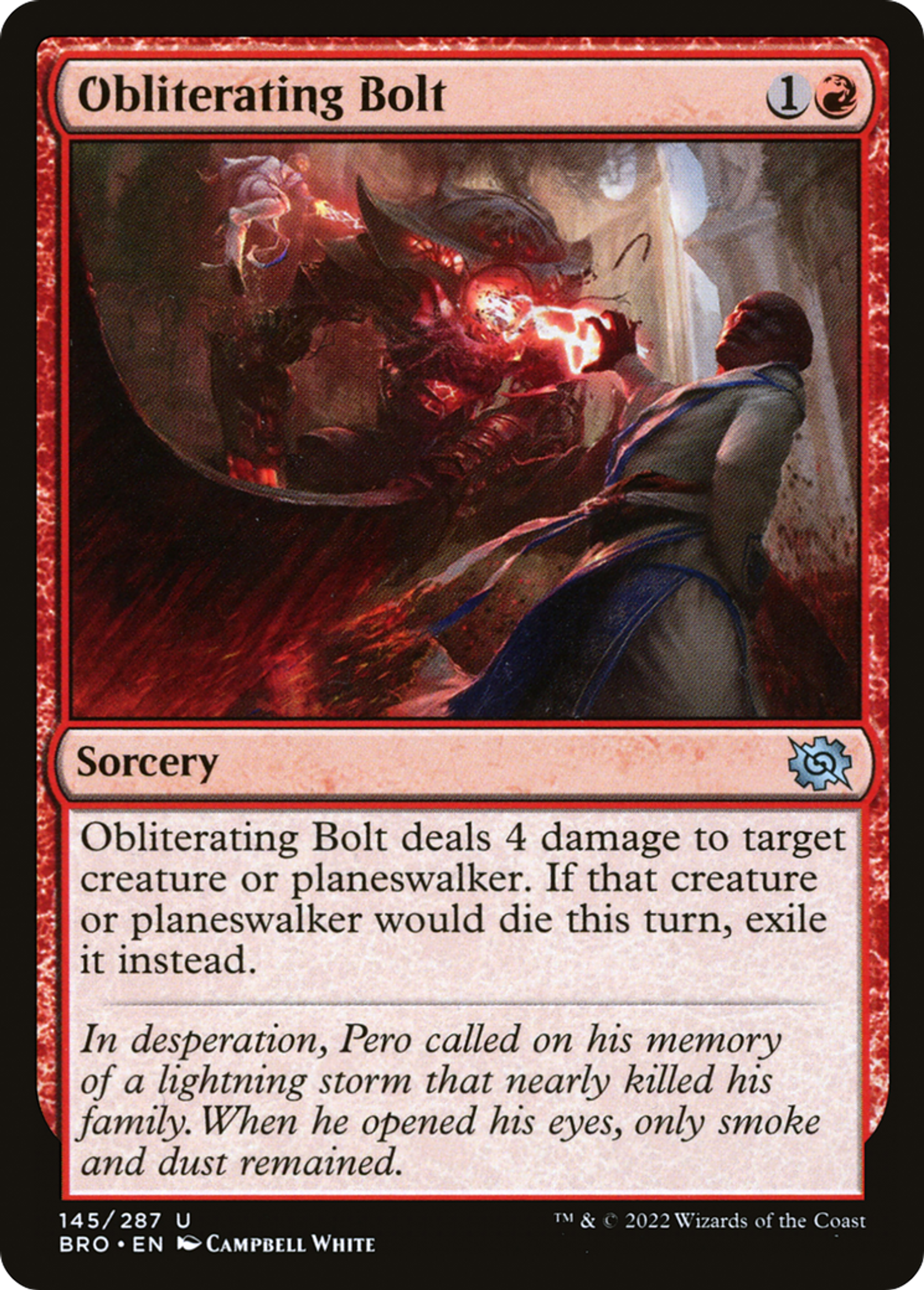 Éclair oblitérant — The Brothers' War — Magic: The Gathering