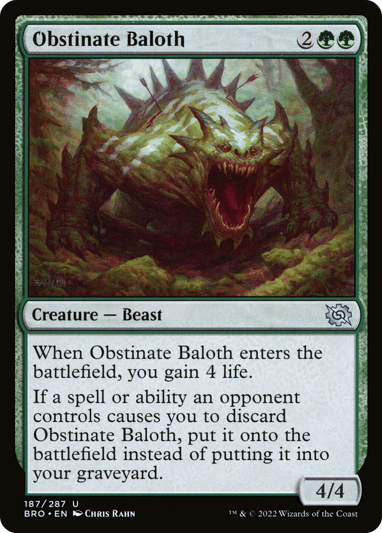 Obstinate Baloth — The Brothers' War — Magic: The Gathering
