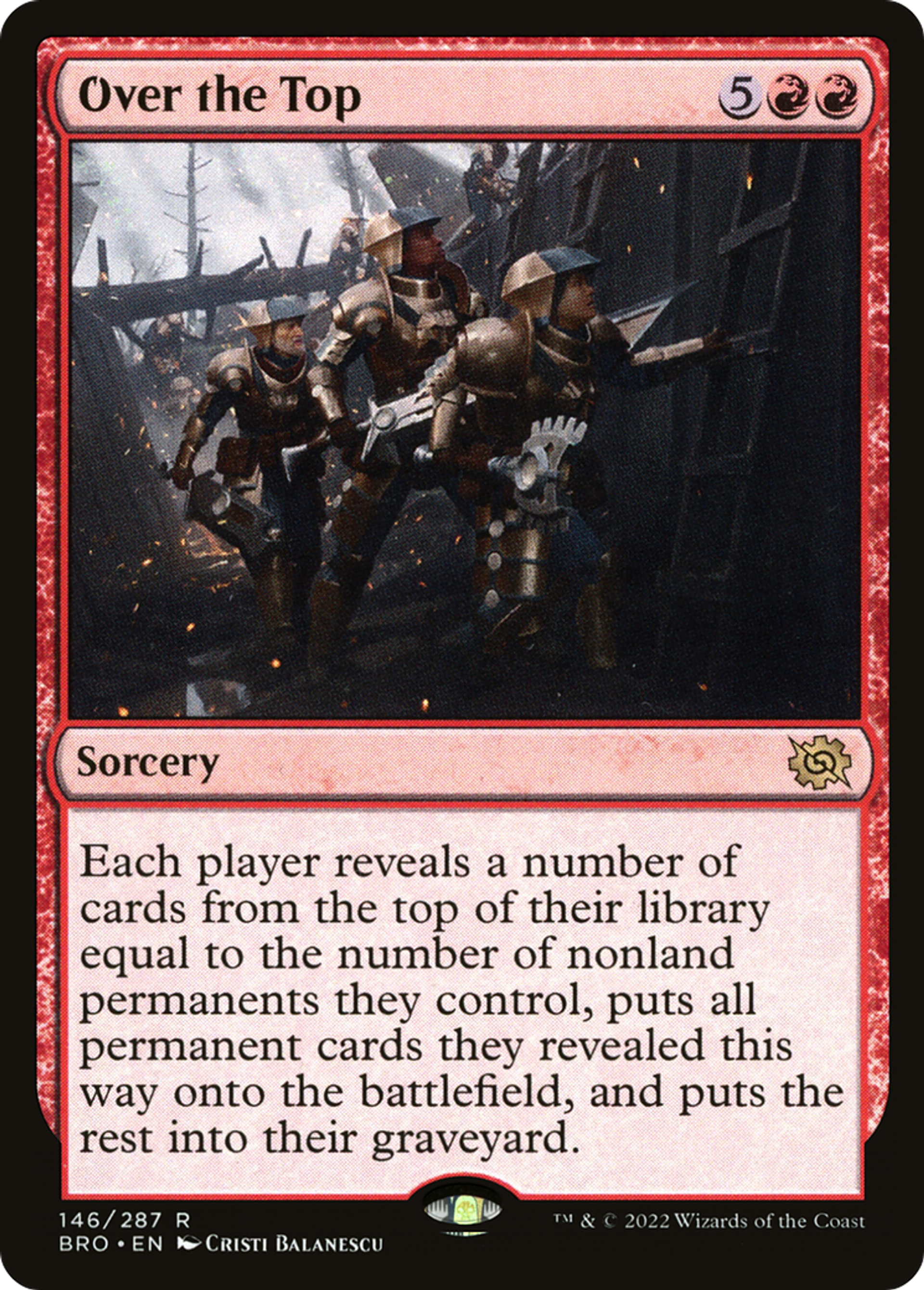 Over the Top — The Brothers' War — Magic: The Gathering
