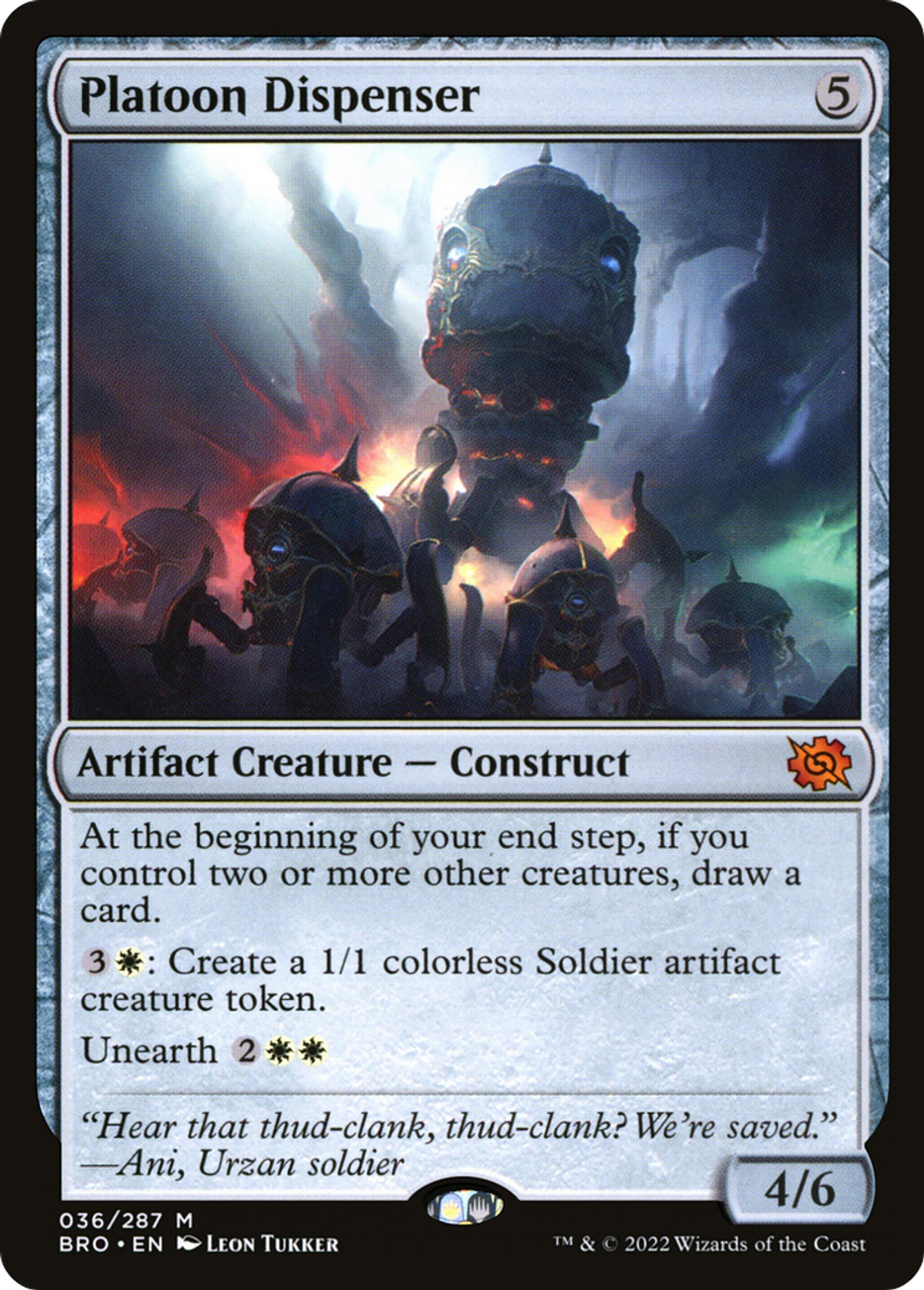 Platoon Dispenser — The Brothers' War — Magic: The Gathering
