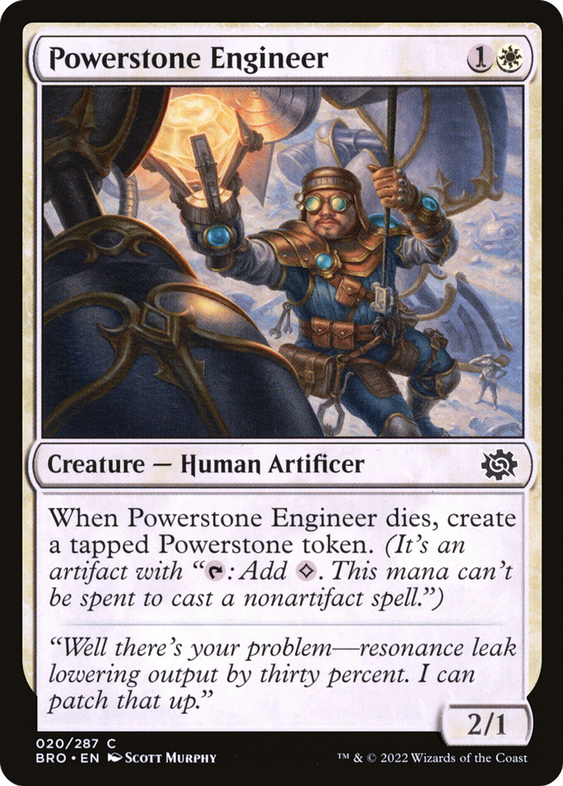 Powerstone Engineer — The Brothers' War — Magic: The Gathering