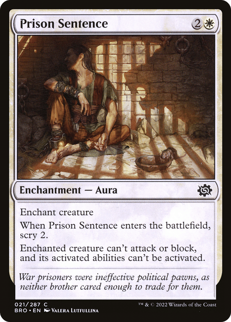 Prison Sentence — The Brothers' War — Magic: The Gathering