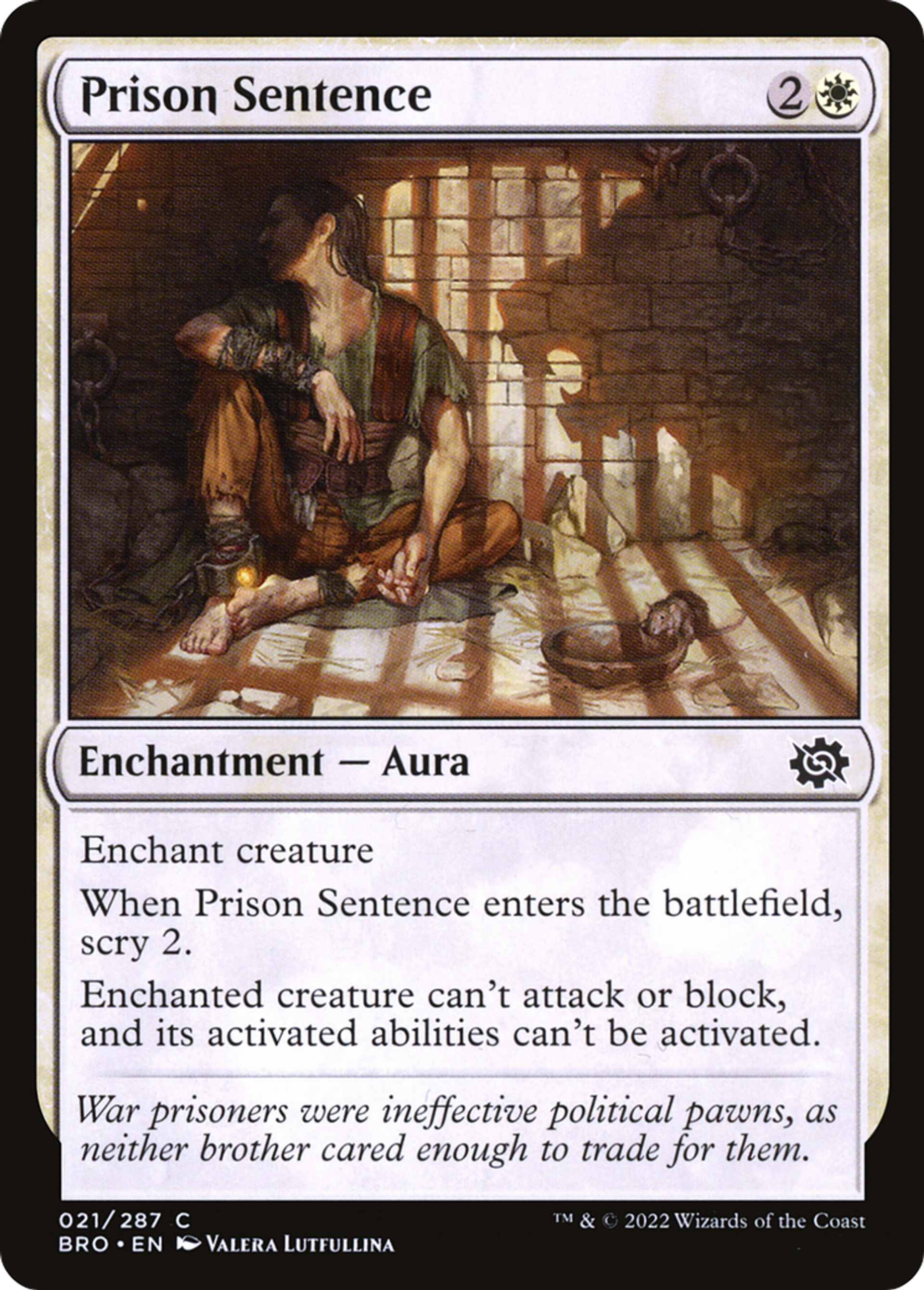Prison Sentence — The Brothers' War — Magic: The Gathering