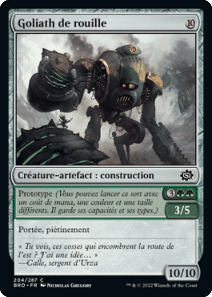 Goliath de rouille — The Brothers' War — Magic: The Gathering