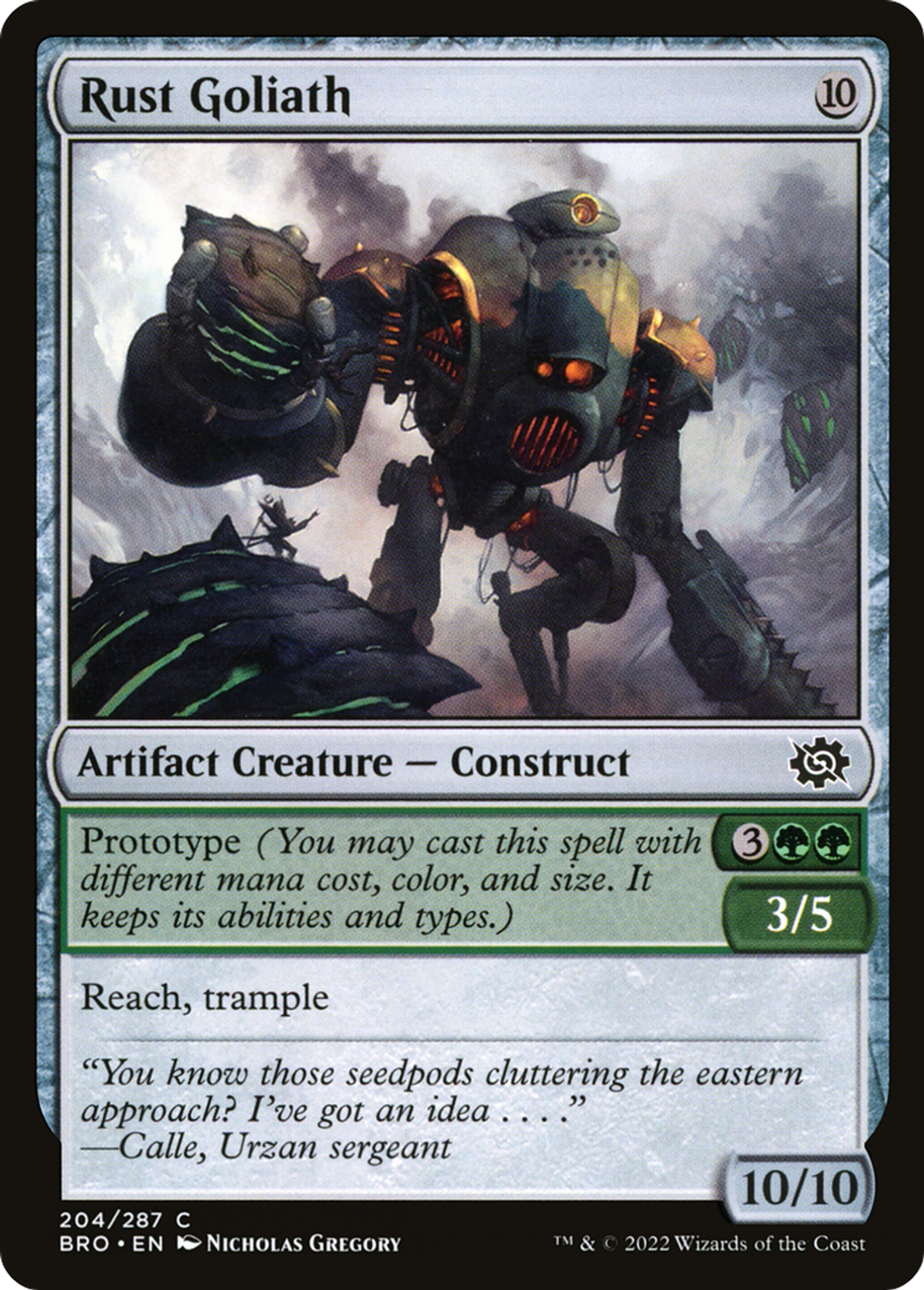 Goliath de rouille — The Brothers' War — Magic: The Gathering