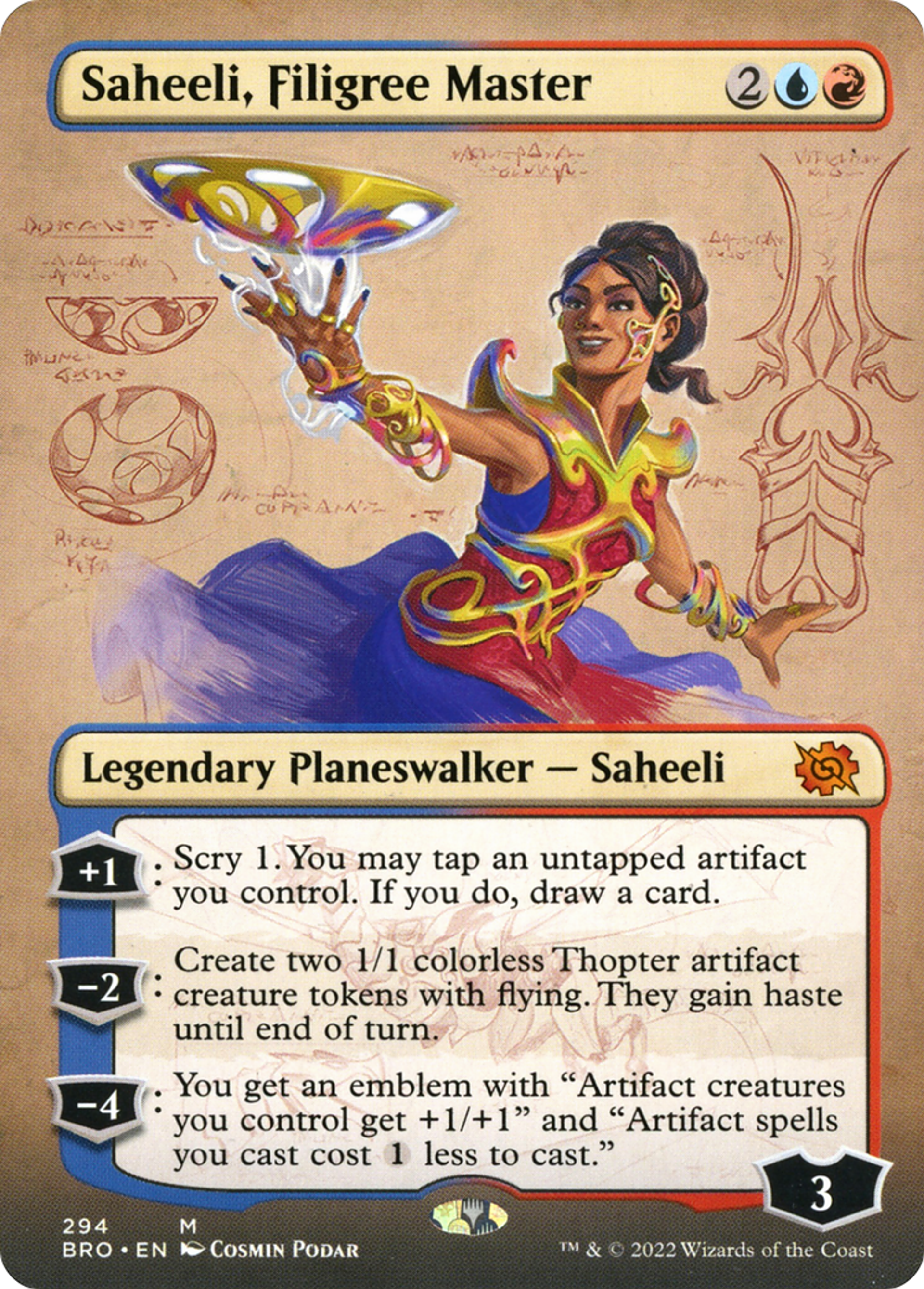 Saheeli, Filigree Master — The Brothers' War — Magic: The Gathering