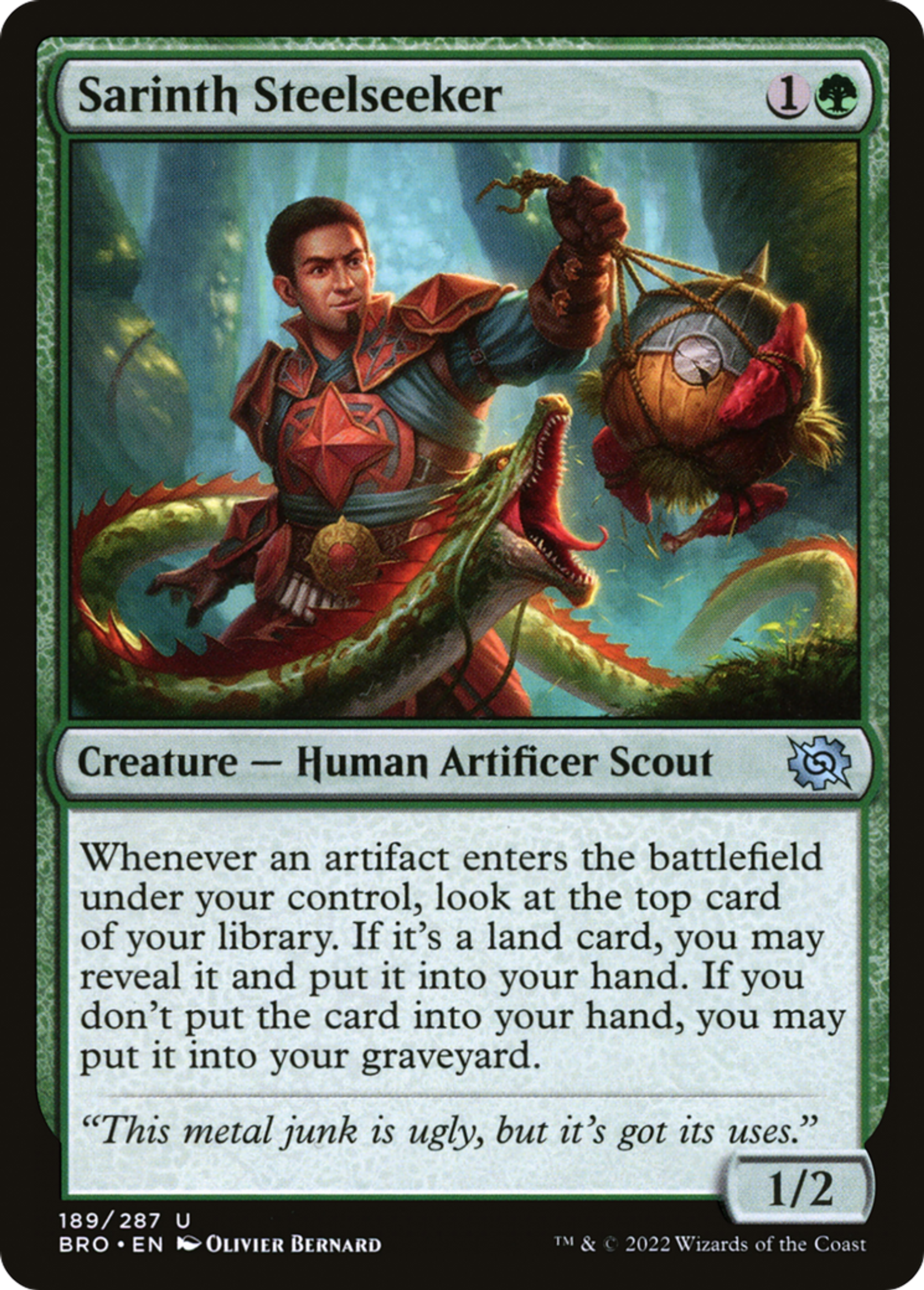 Sarinth Steelseeker — The Brothers' War — Magic: The Gathering