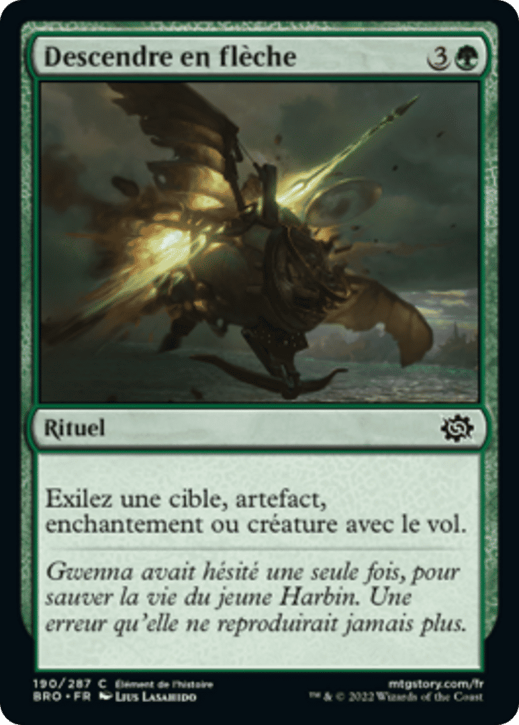 Descendre en flèche — The Brothers' War — Magic: The Gathering